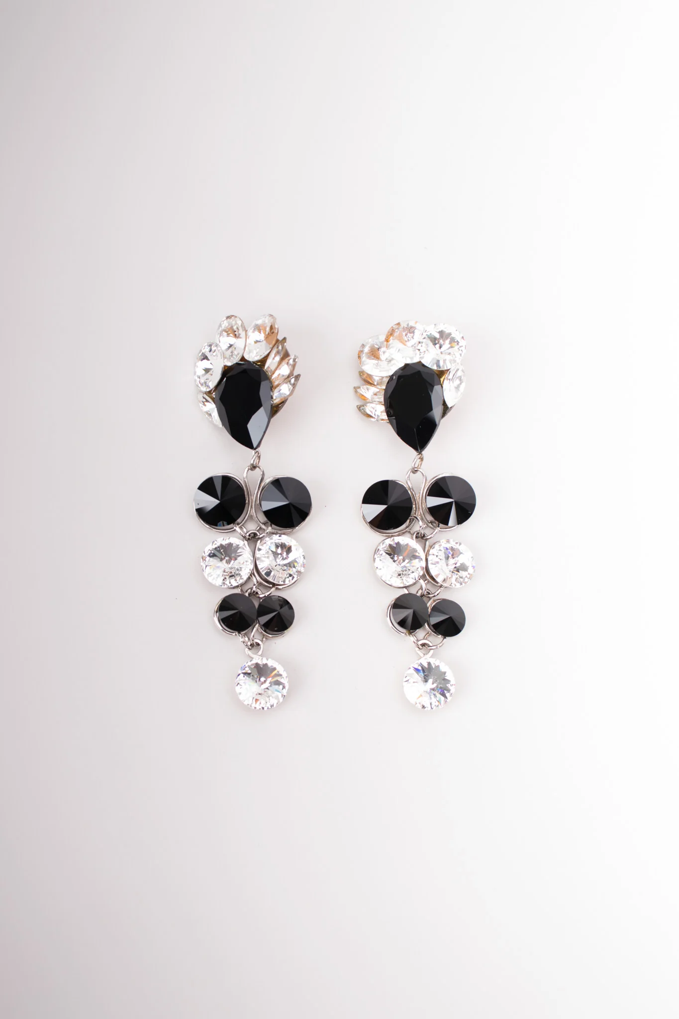 Round Crystal Doll Drop Earrings - Image 4