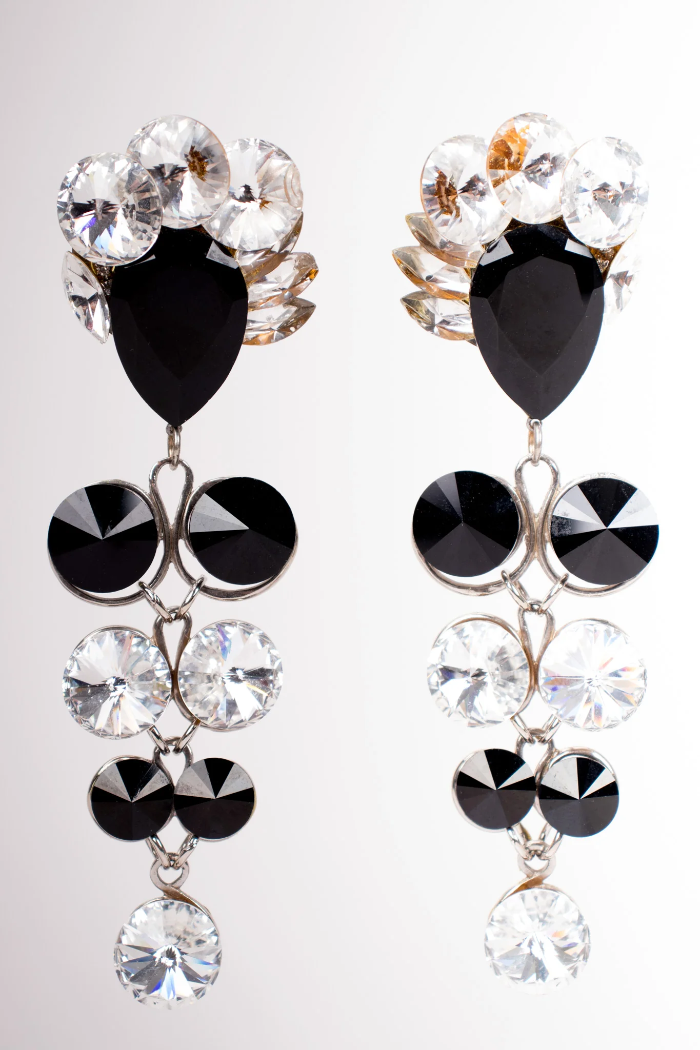 Round Crystal Doll Drop Earrings - Image 5