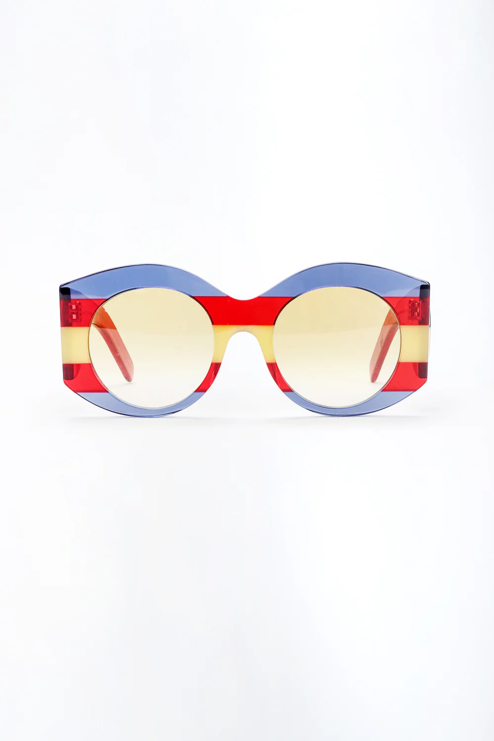 Round Stripe Sunglasses - Image 2