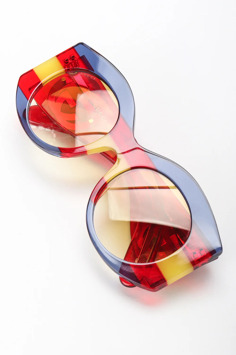 Round Stripe Sunglasses - Image 6