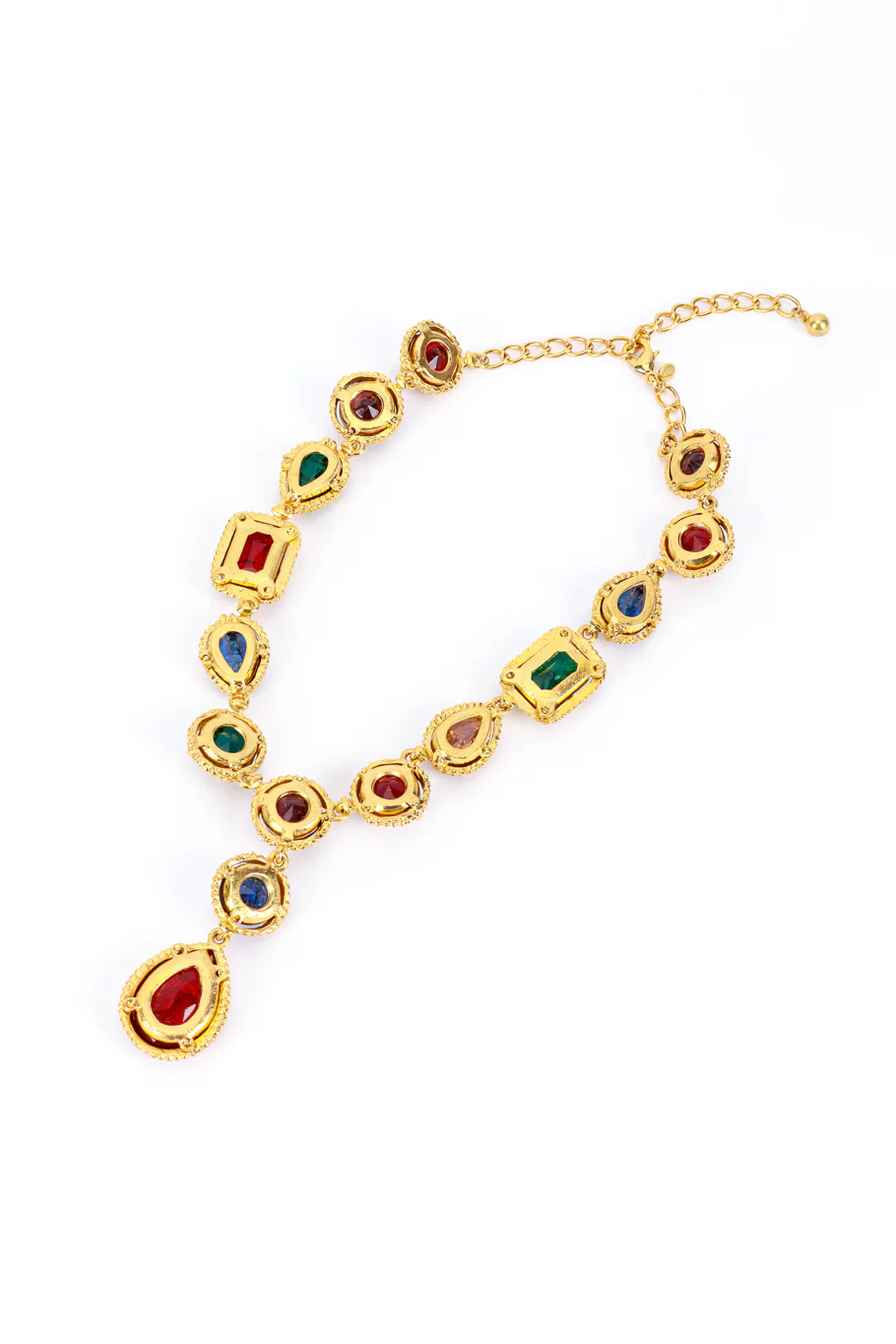 Royal Cross Gripoix Pendant Necklace - Image 3