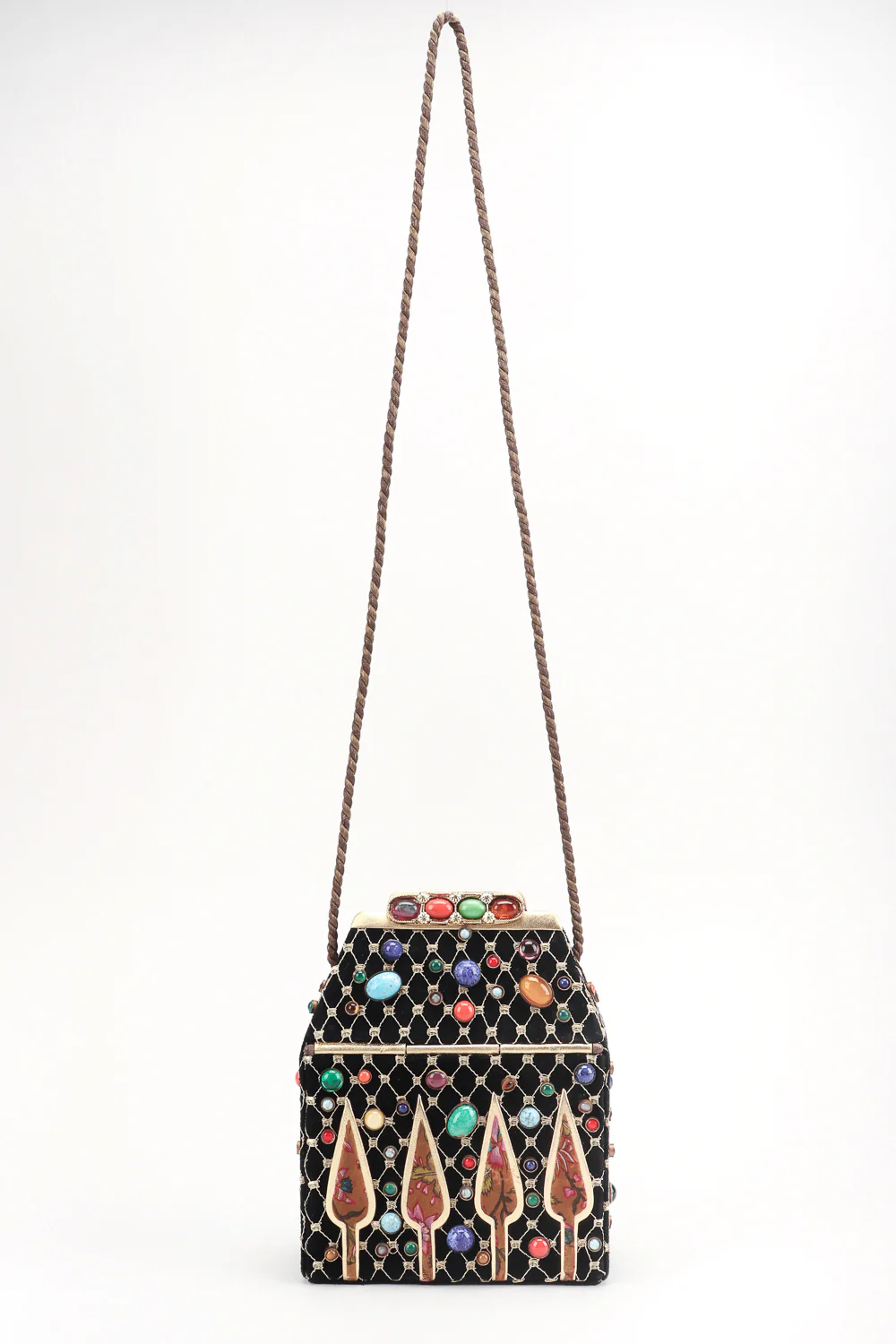 Royal Jeweled Box Bag - Image 3