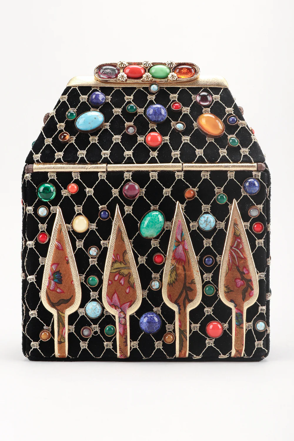 Royal Jeweled Box Bag - Image 4