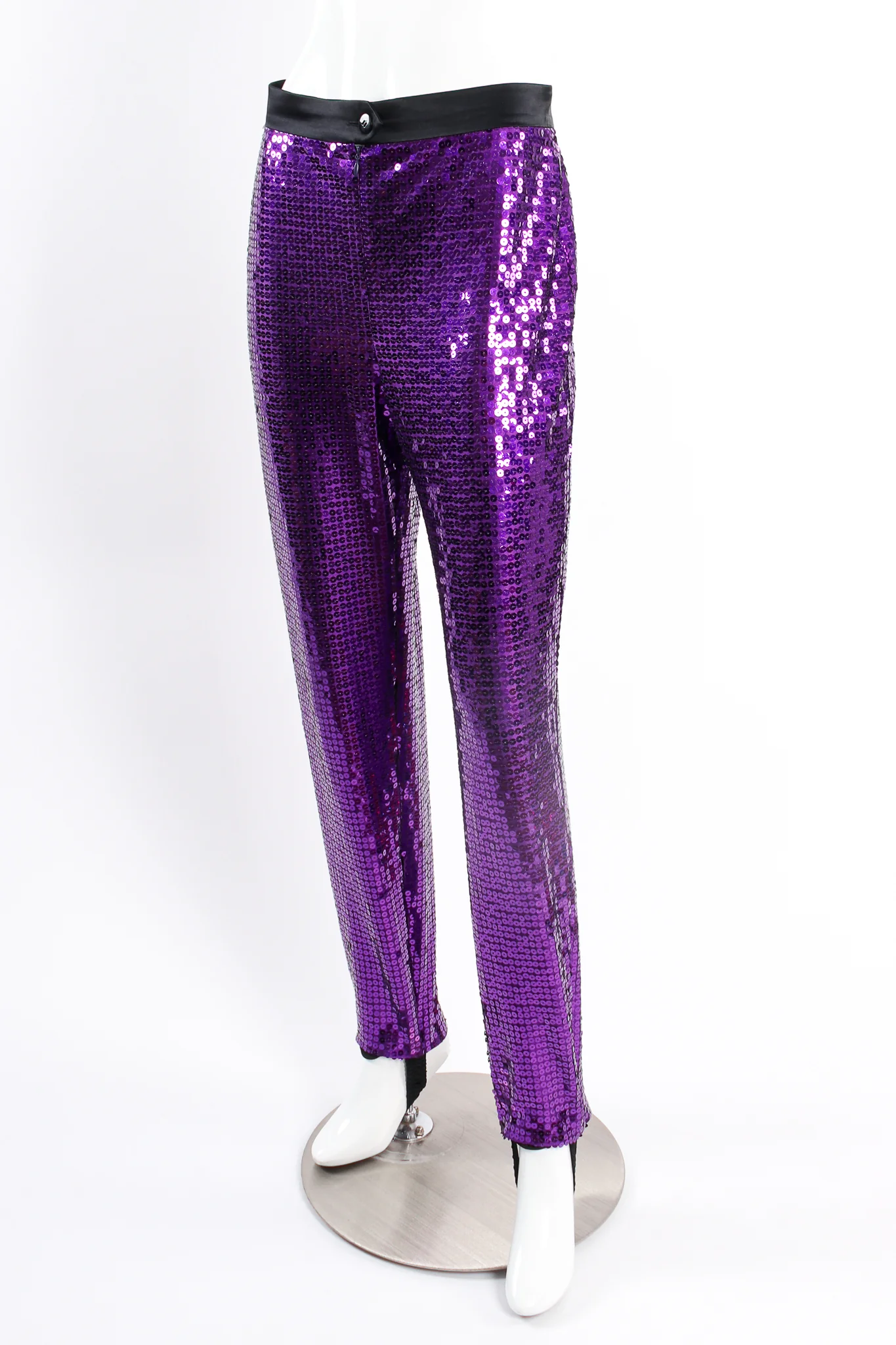 Royal Purple Sequin Stirrup Pant