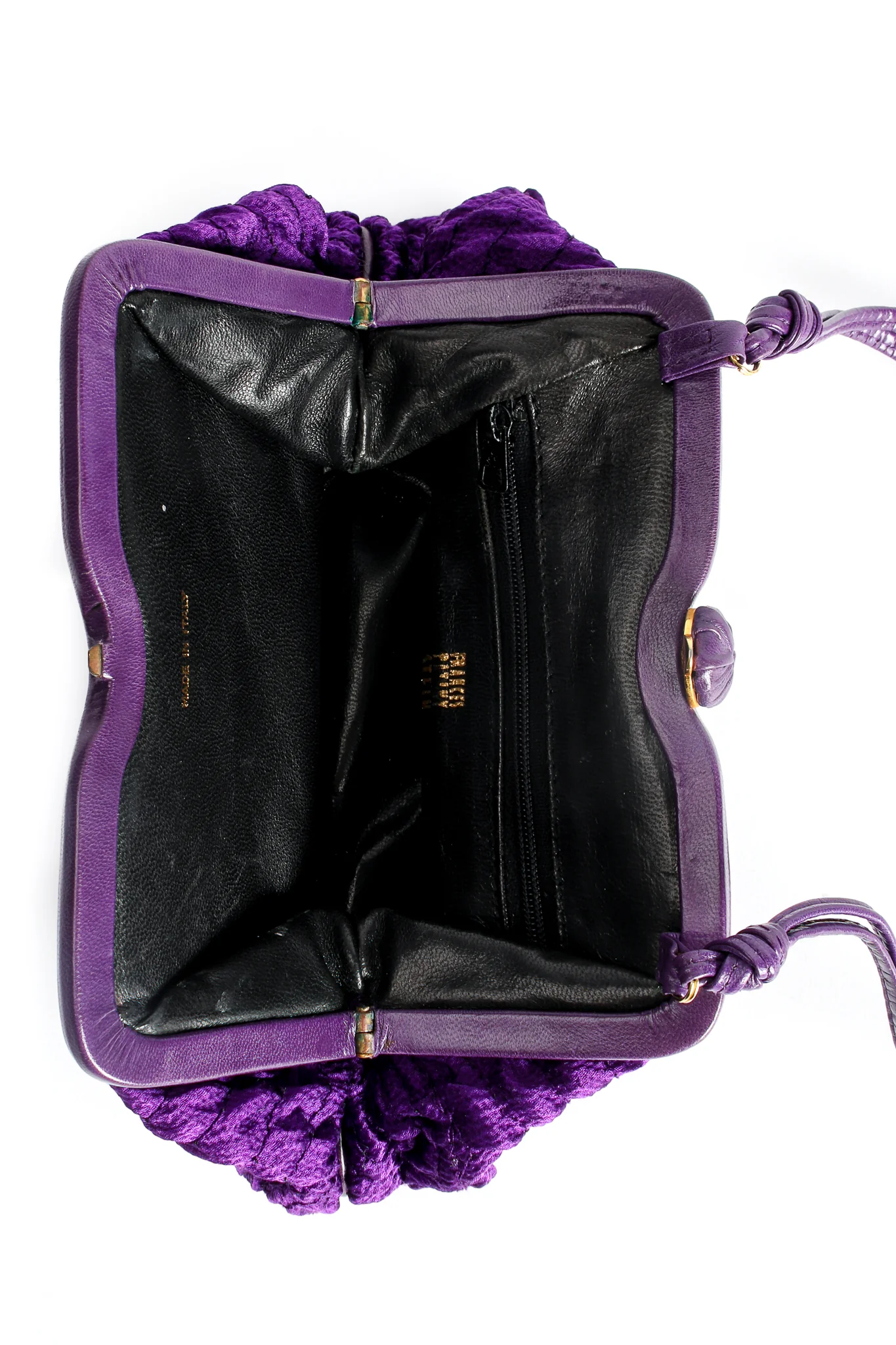 Royal Ruched Satin Shoulder Bag - Image 7