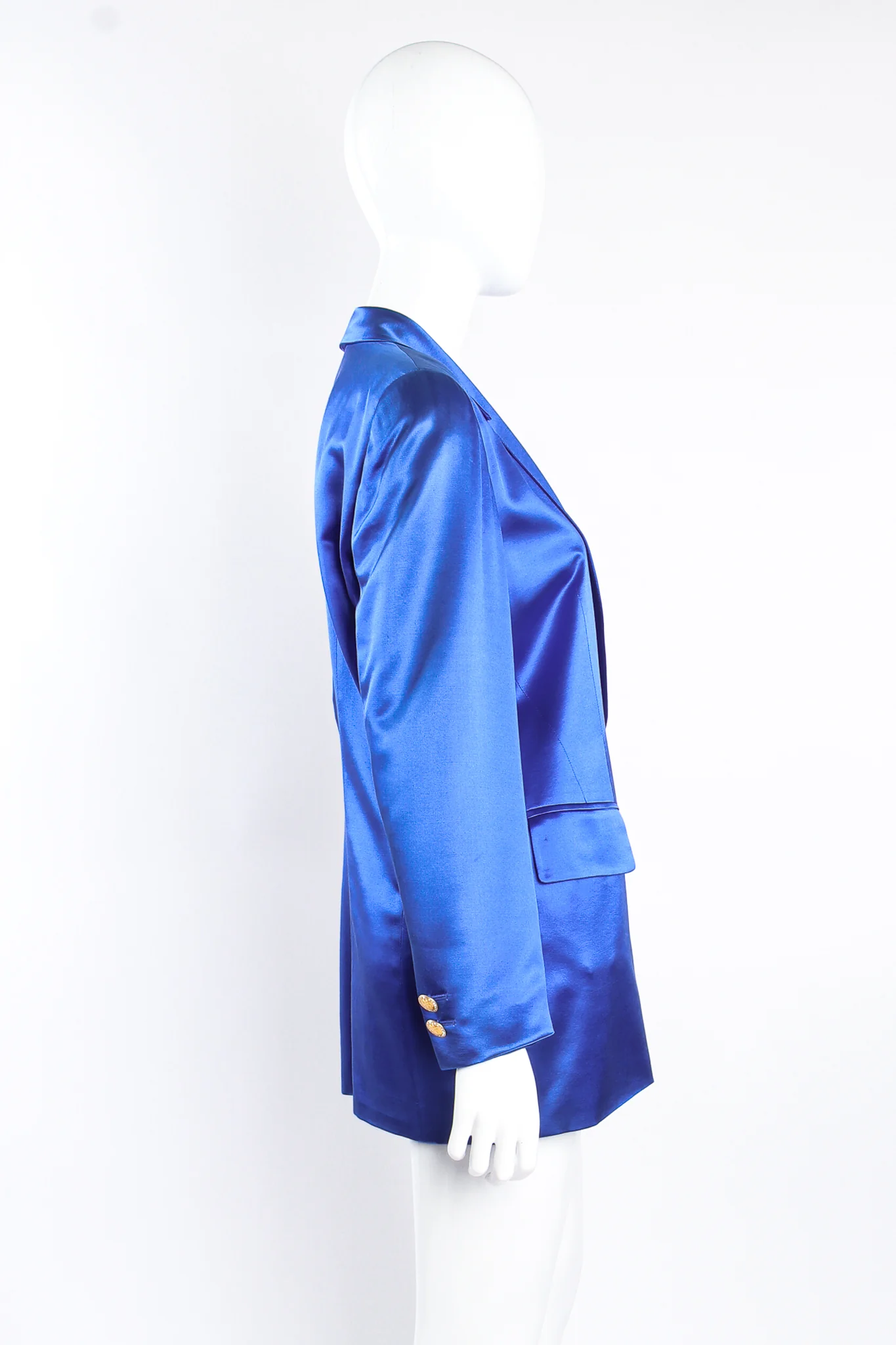 Royal Satin Boyfriend Jacket - Image 3