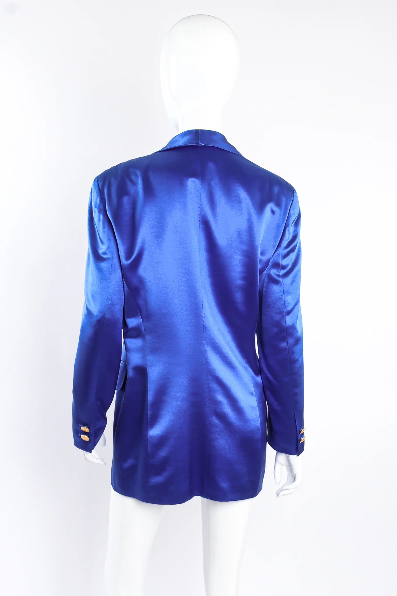 Royal Satin Boyfriend Jacket - Image 4