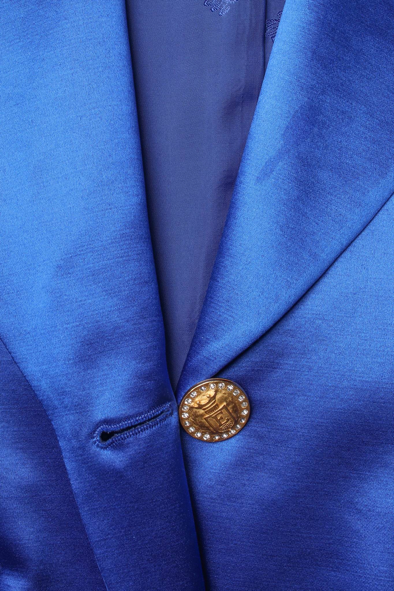 Royal Satin Boyfriend Jacket - Image 9