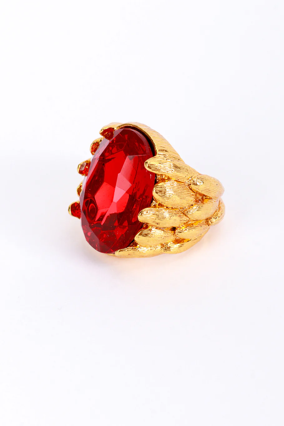 Ruby Red Monarch Cocktail Ring - Image 3