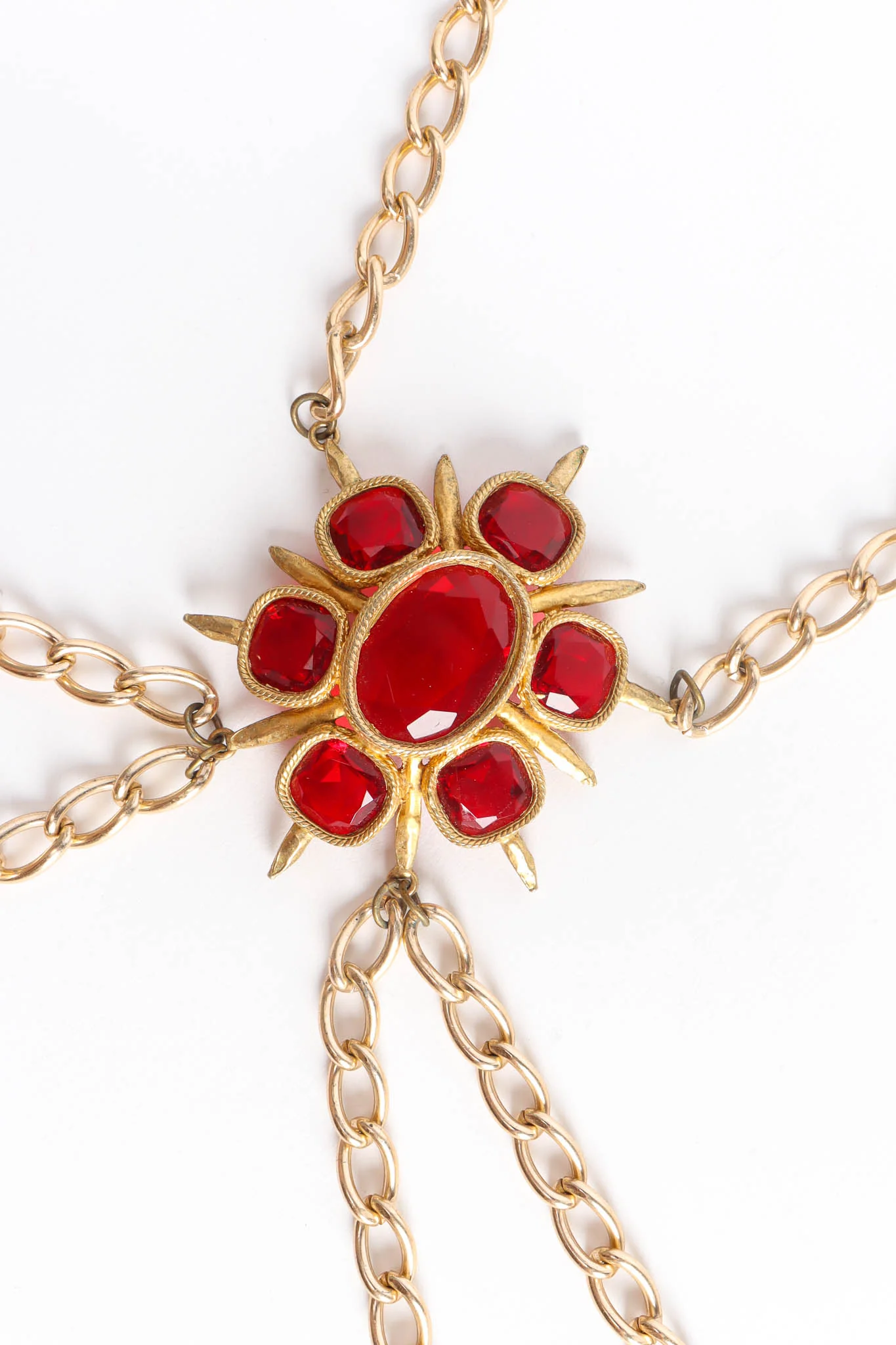 Ruby Stone Bra Chain Harness - Image 2