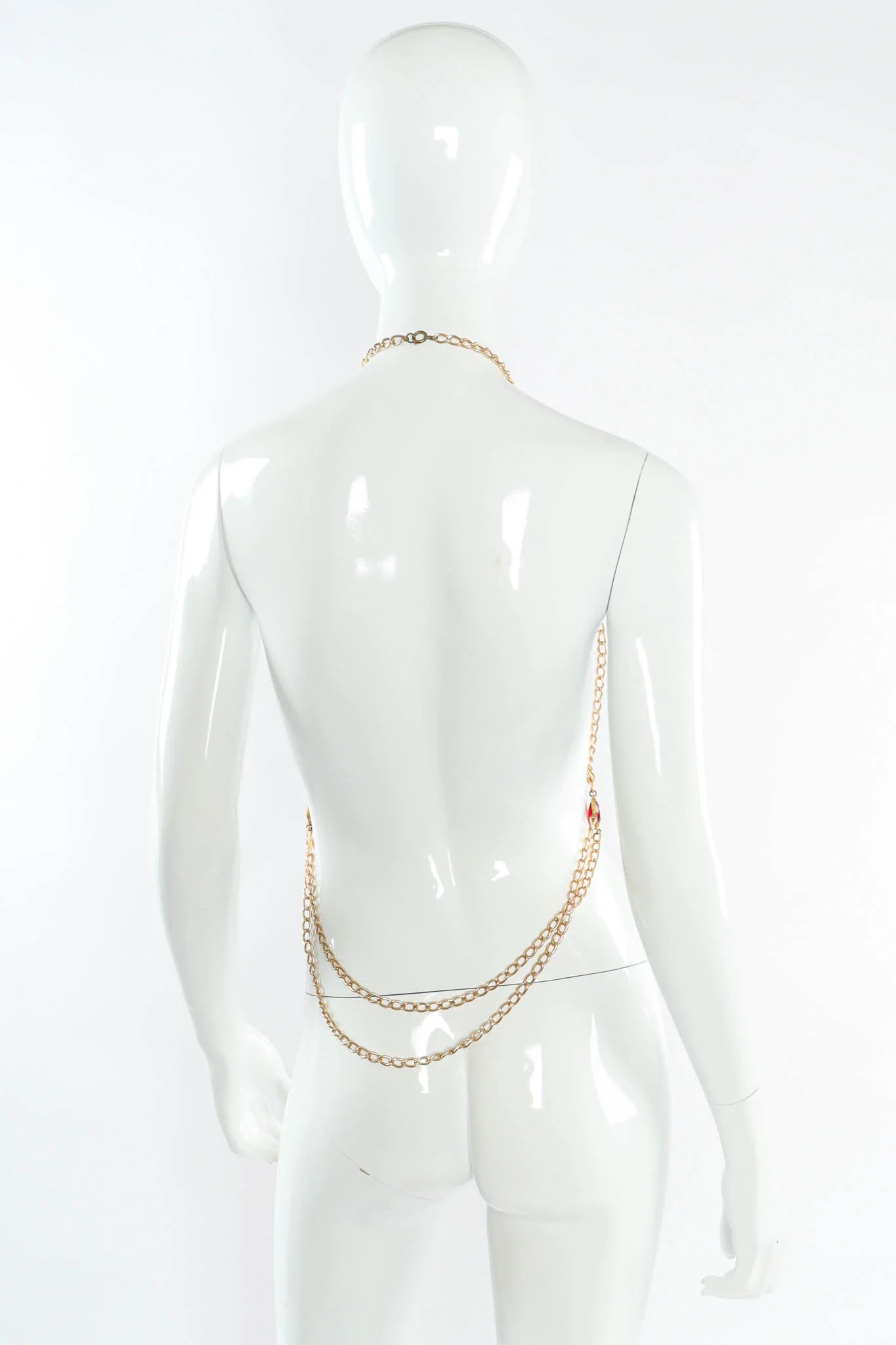 Ruby Stone Bra Chain Harness - Image 4