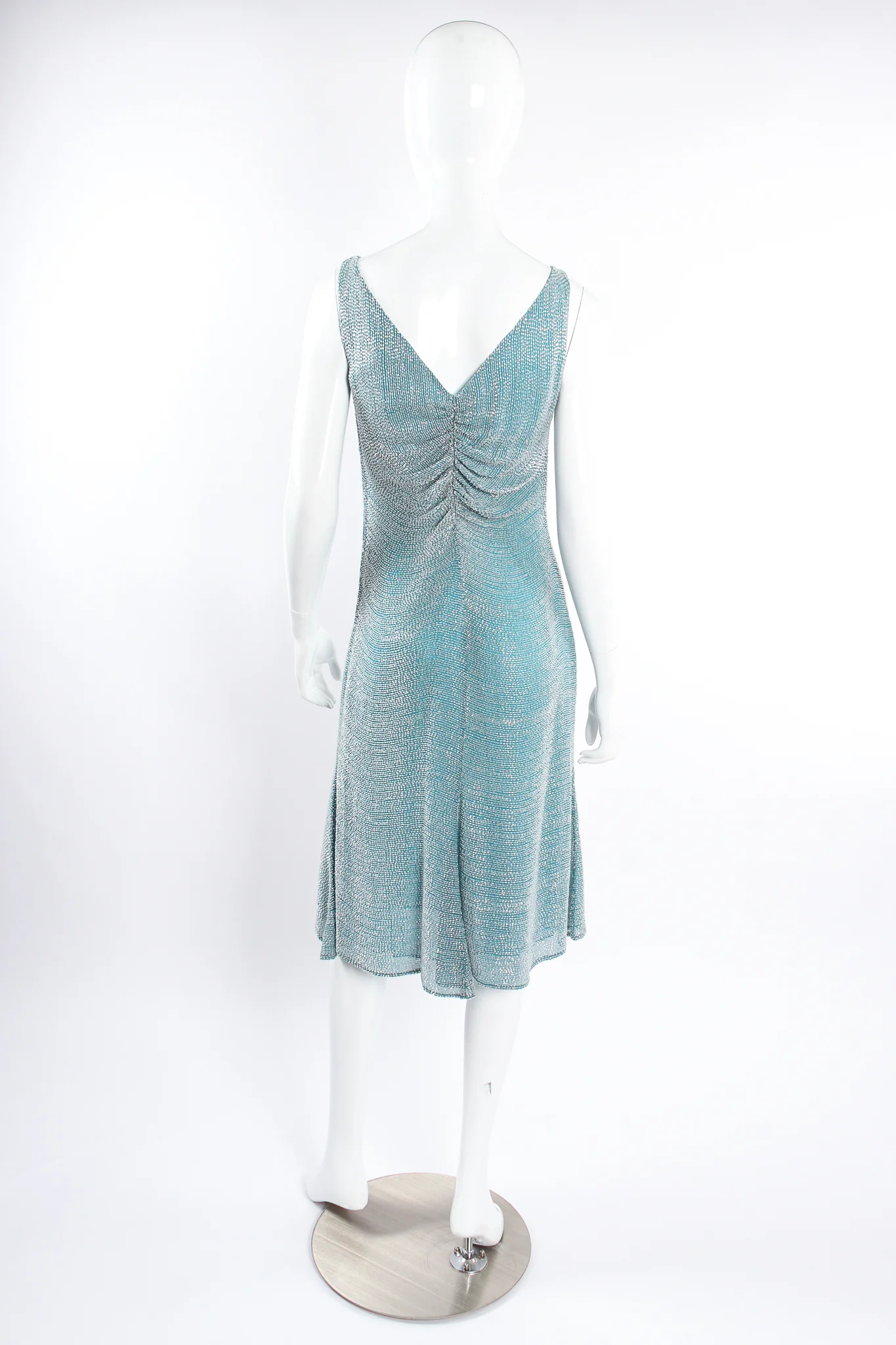 Beaded Ruched Bodice Dress - Image 3