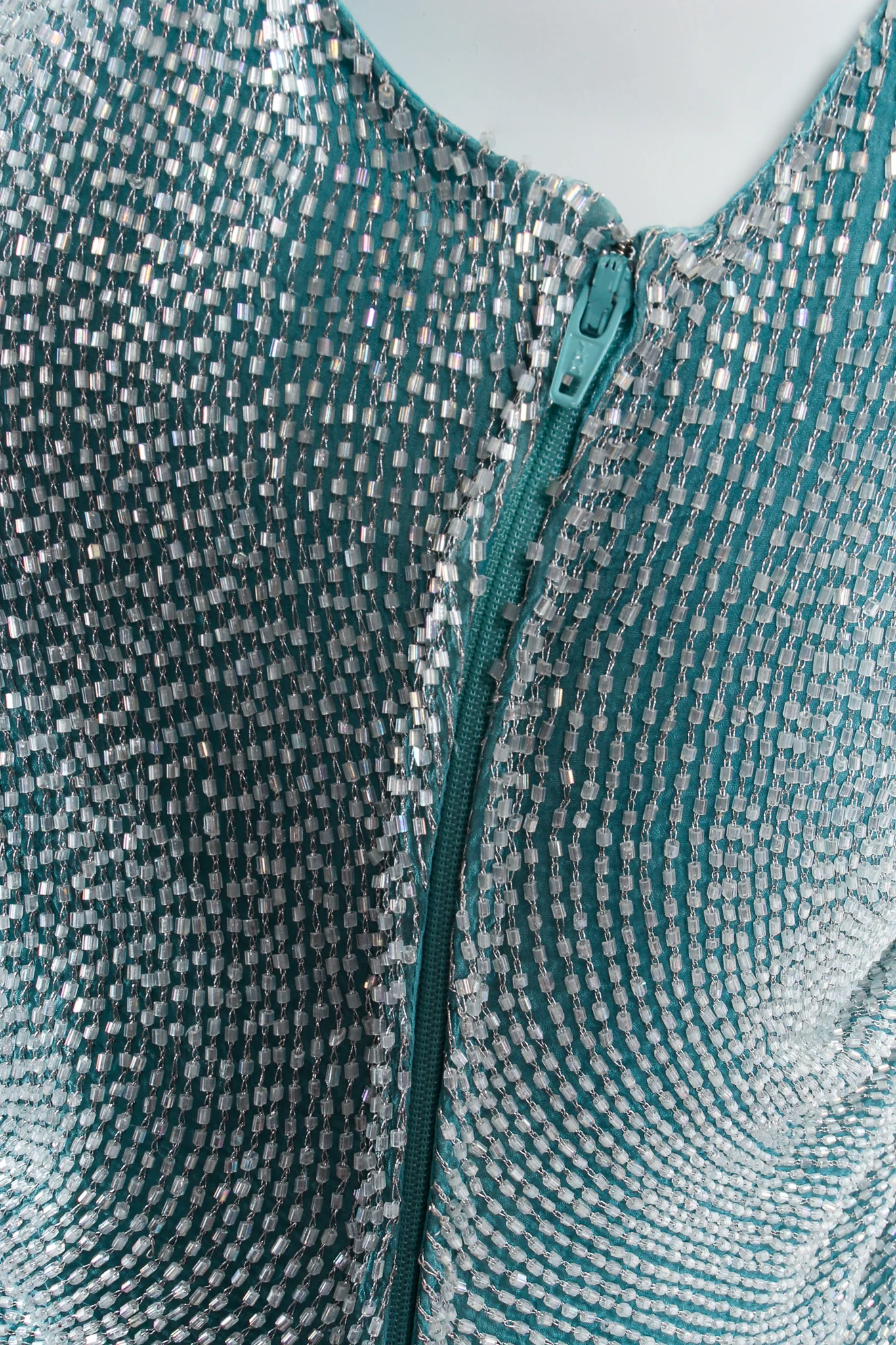 Beaded Ruched Bodice Dress - Image 7