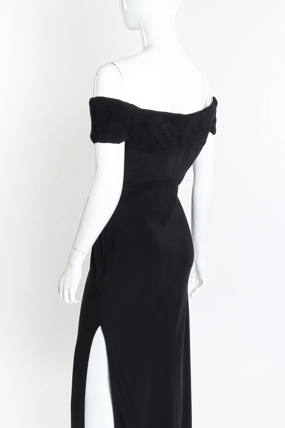 Ruched Bustier Off Shoulder Gown - Image 6