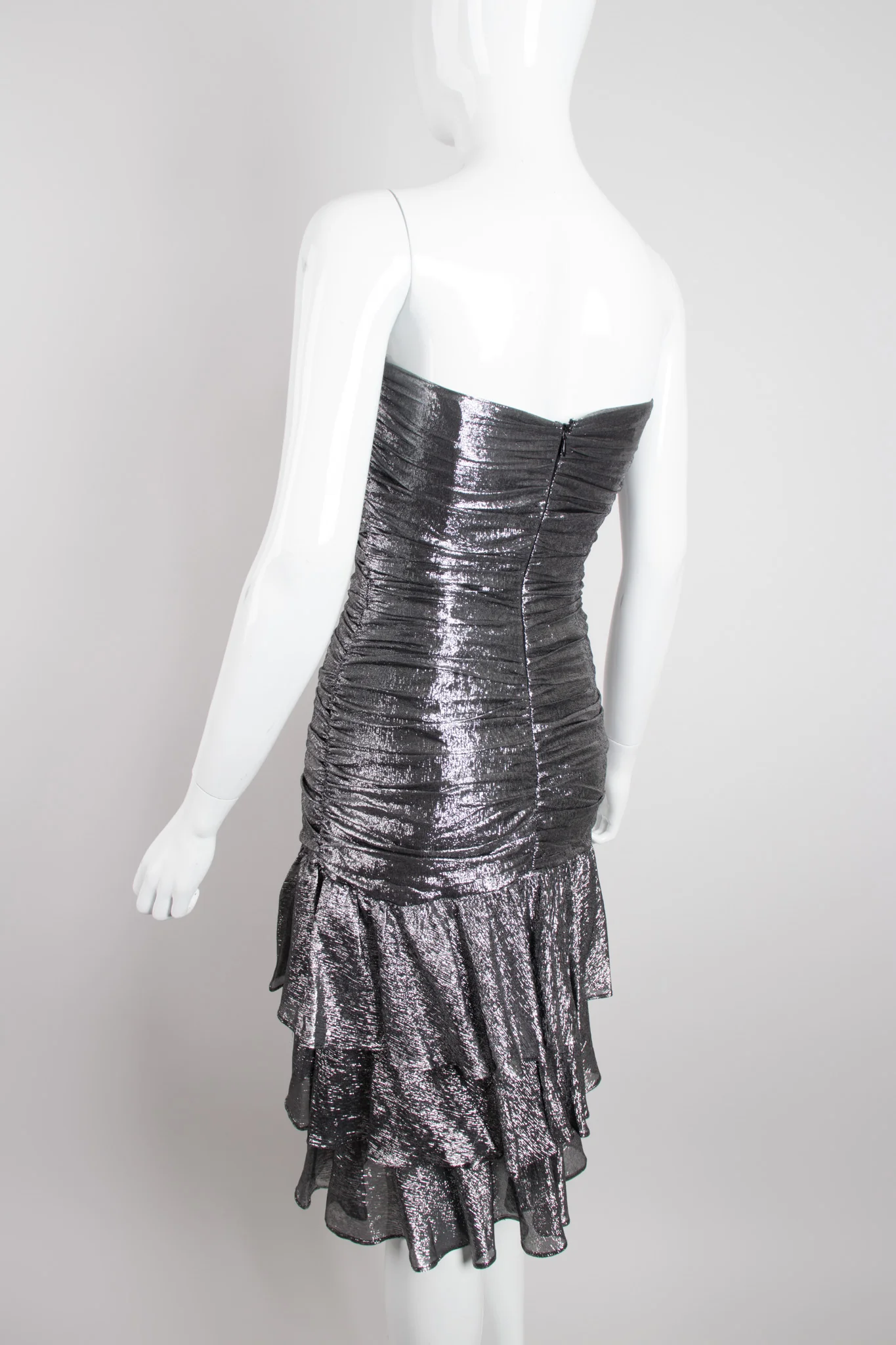 Ruched Lamé Disco Dress - Image 10