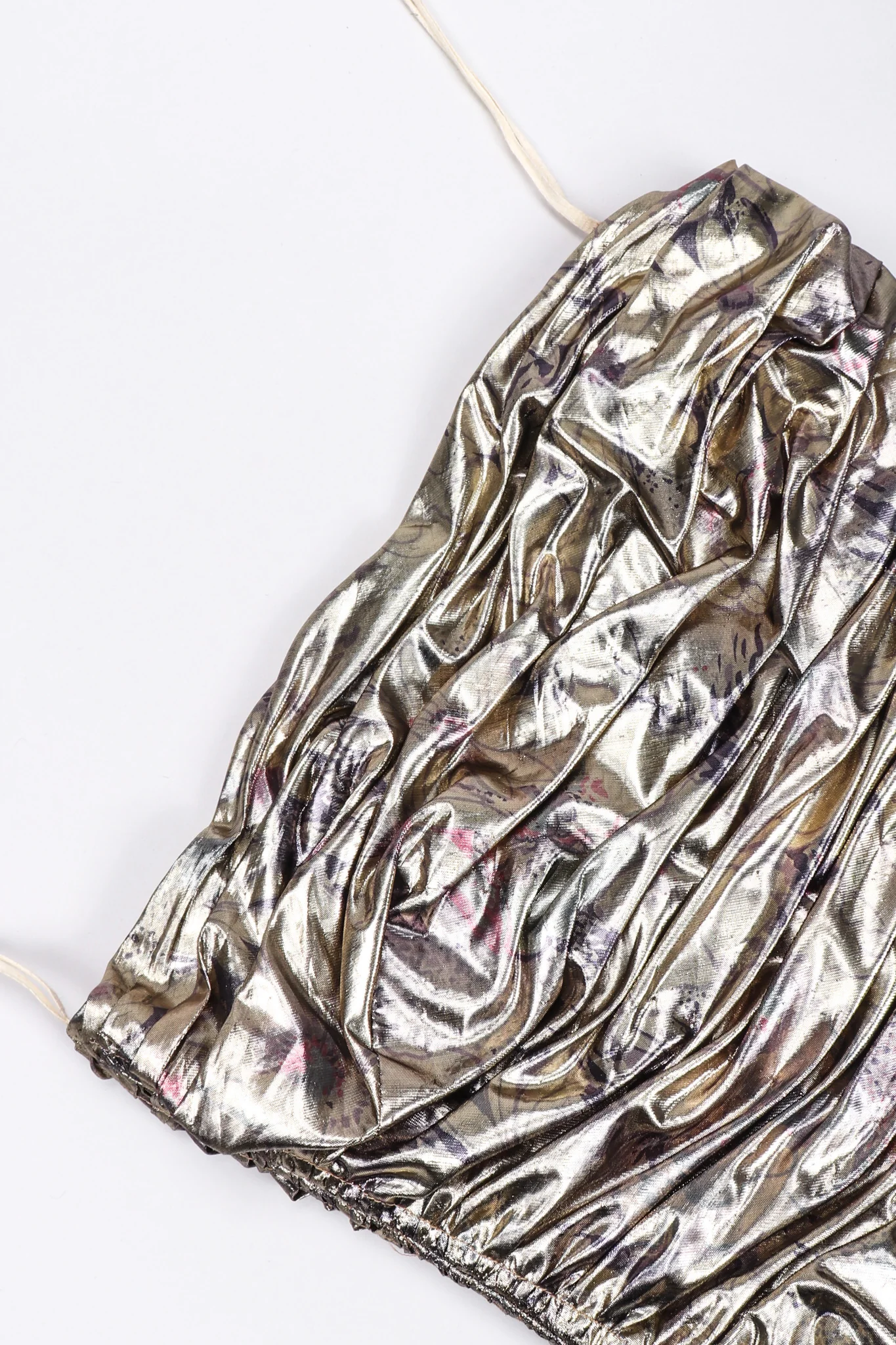 Ruched Liquid Gold Gown - Image 10