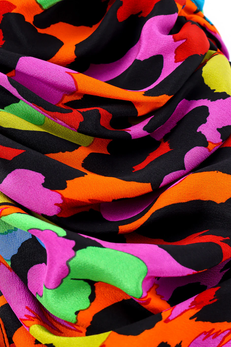 Ruched Neon Leopard Dress - Image 5