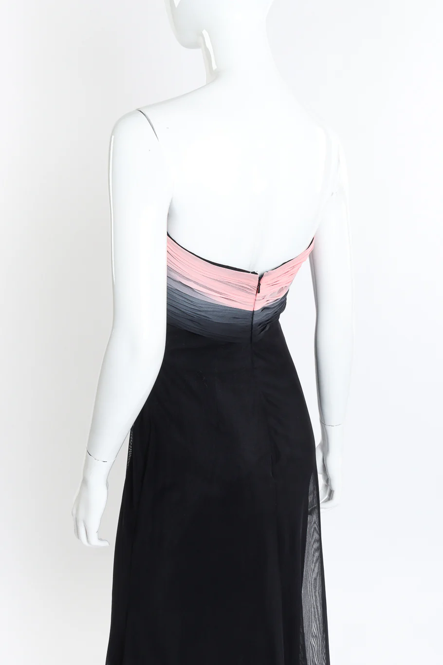 Ruched Ombre Strapless Gown - Image 5