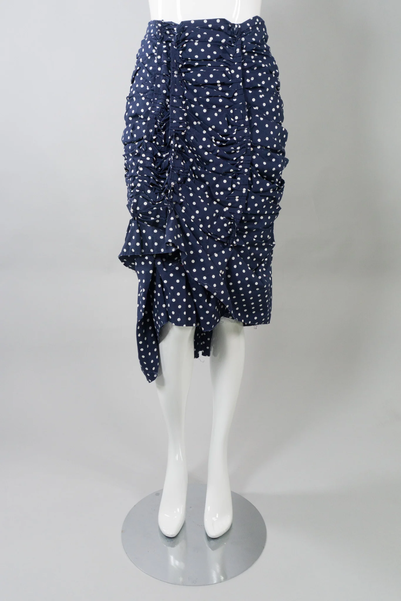Ruched Pleat Dot Skirt - Image 3