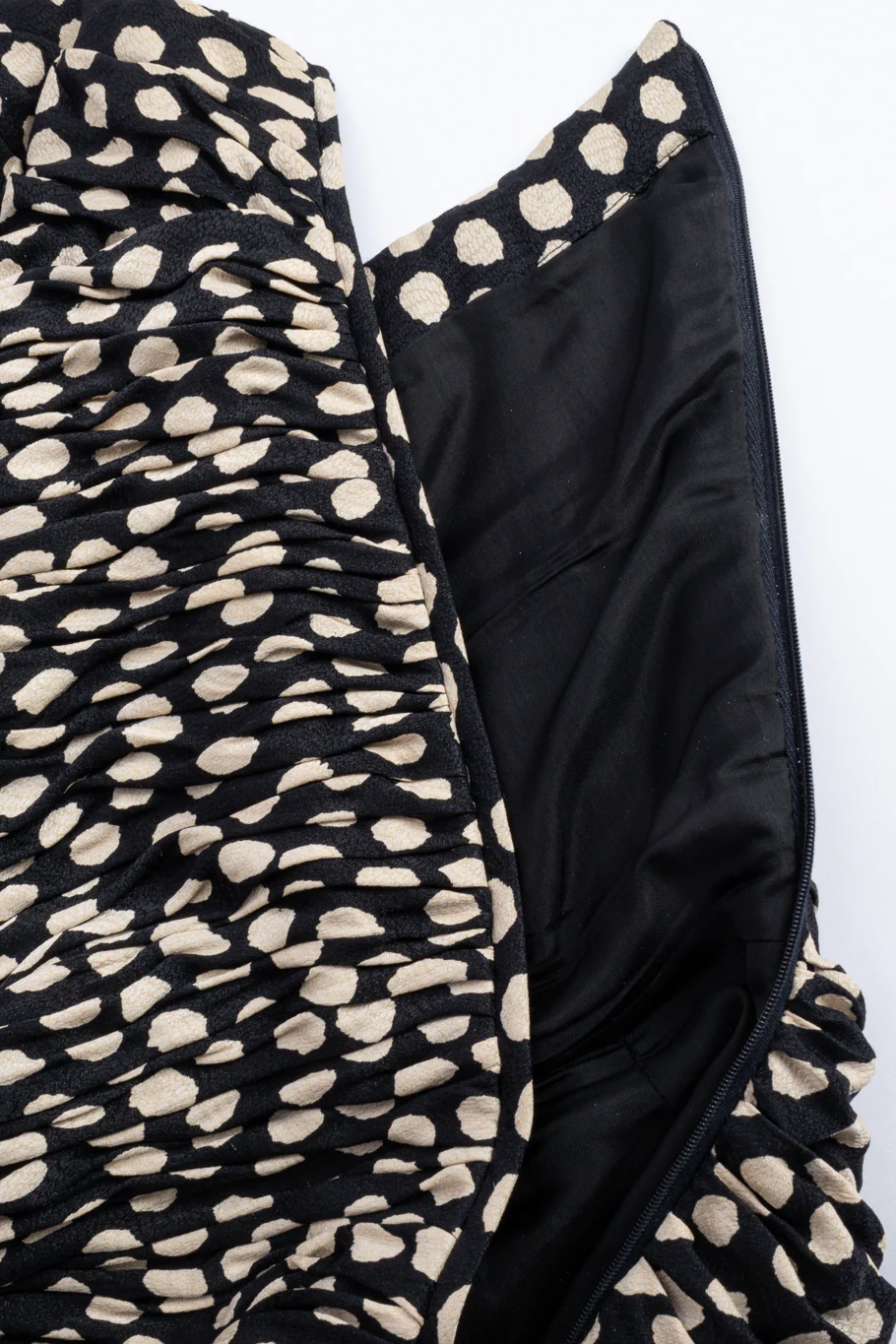 Ruched Spot Flounce Dress - Image 10