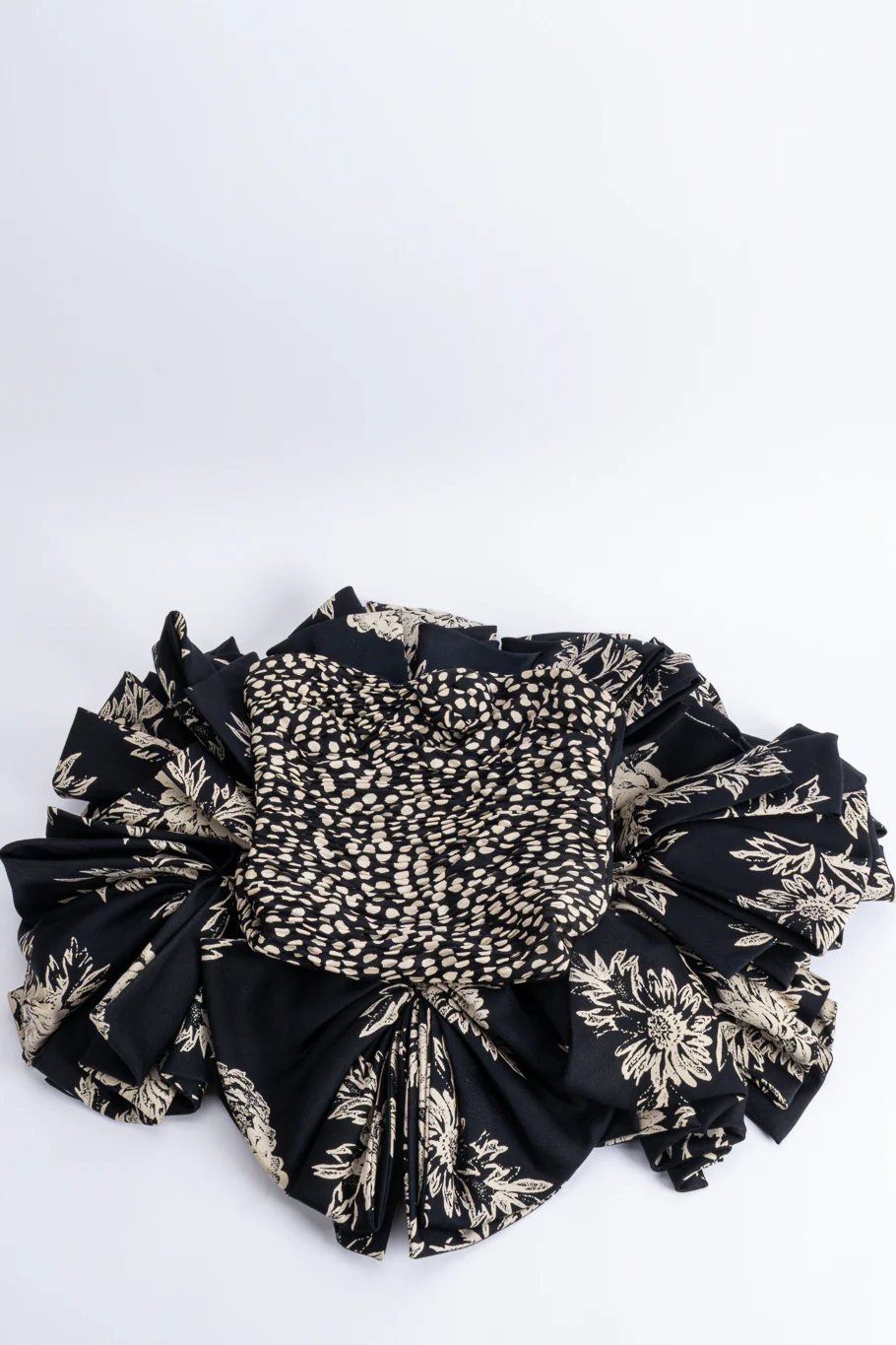 Ruched Spot Flounce Dress - Image 6