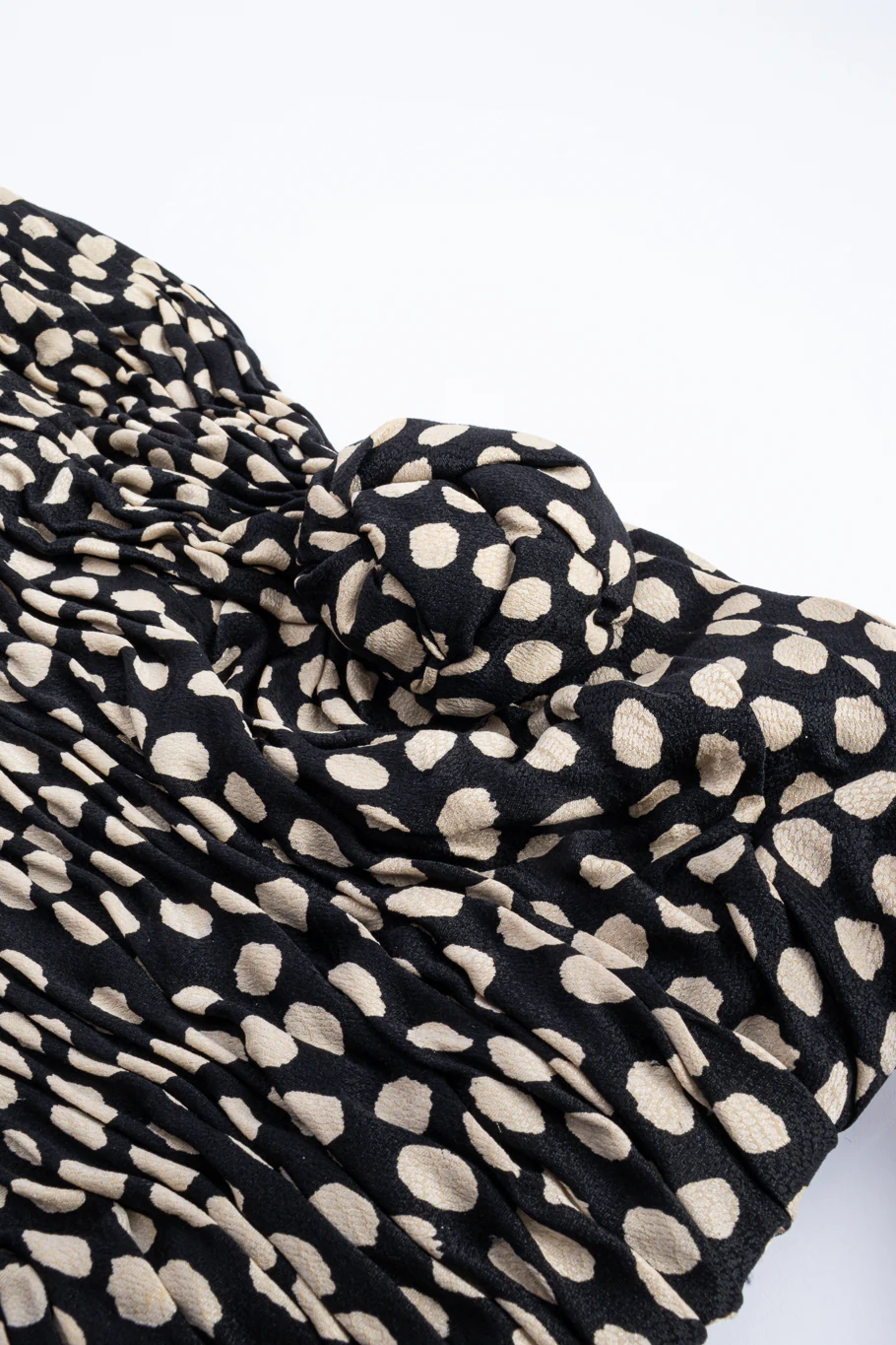 Ruched Spot Flounce Dress - Image 8