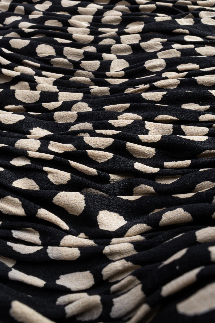 Ruched Spot Flounce Dress - Image 9