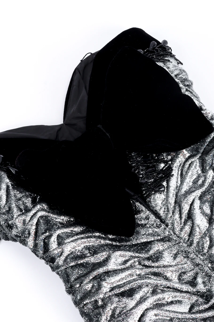 Ruched Strapless Beaded Dress - Image 8