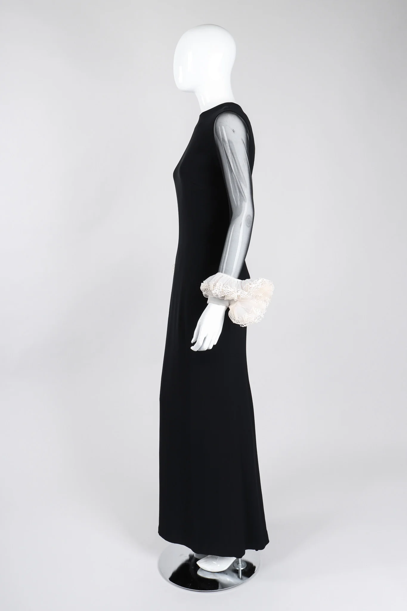 Ruffle Cuff Sheath Gown - Image 5