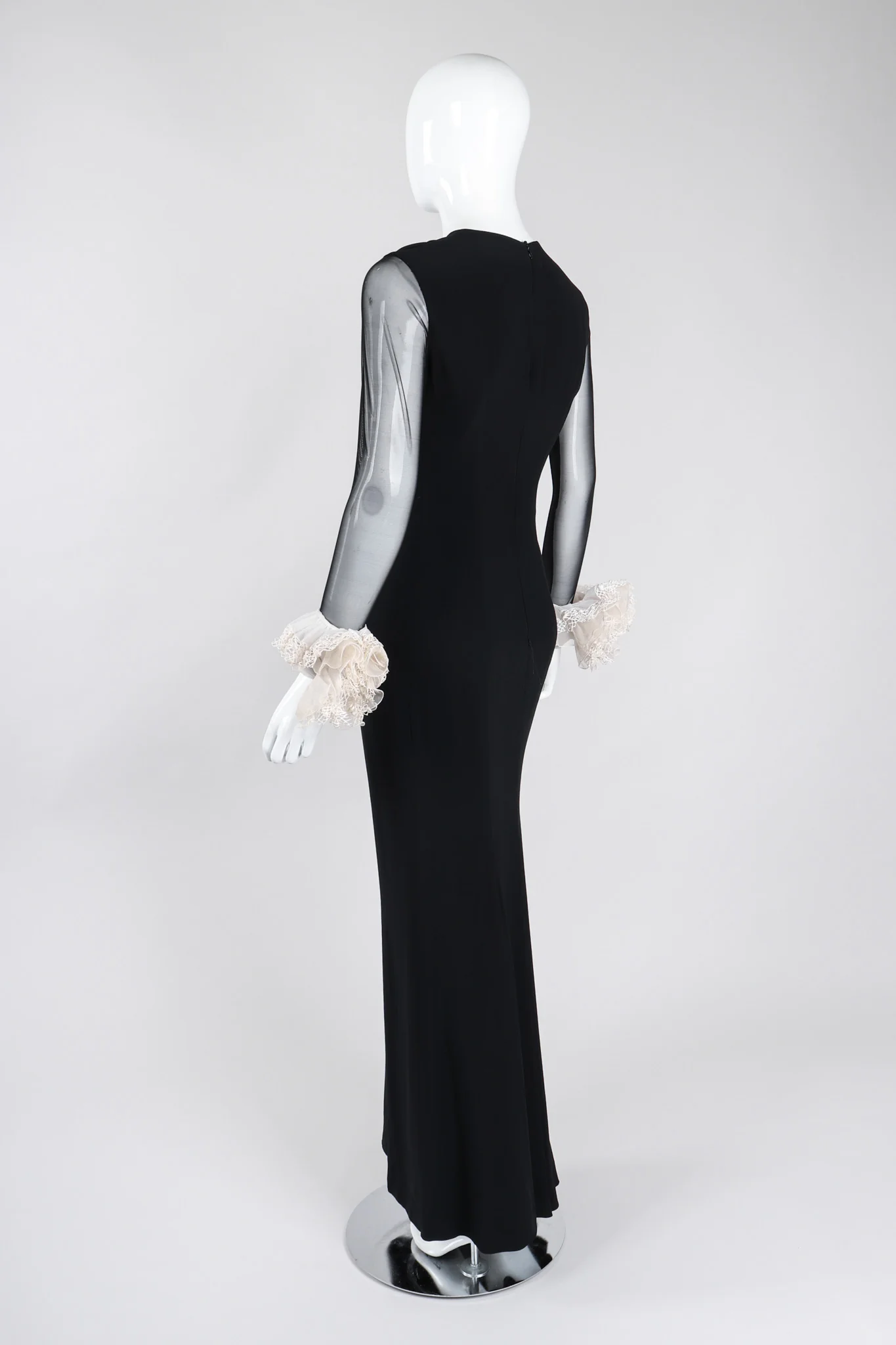 Ruffle Cuff Sheath Gown - Image 6