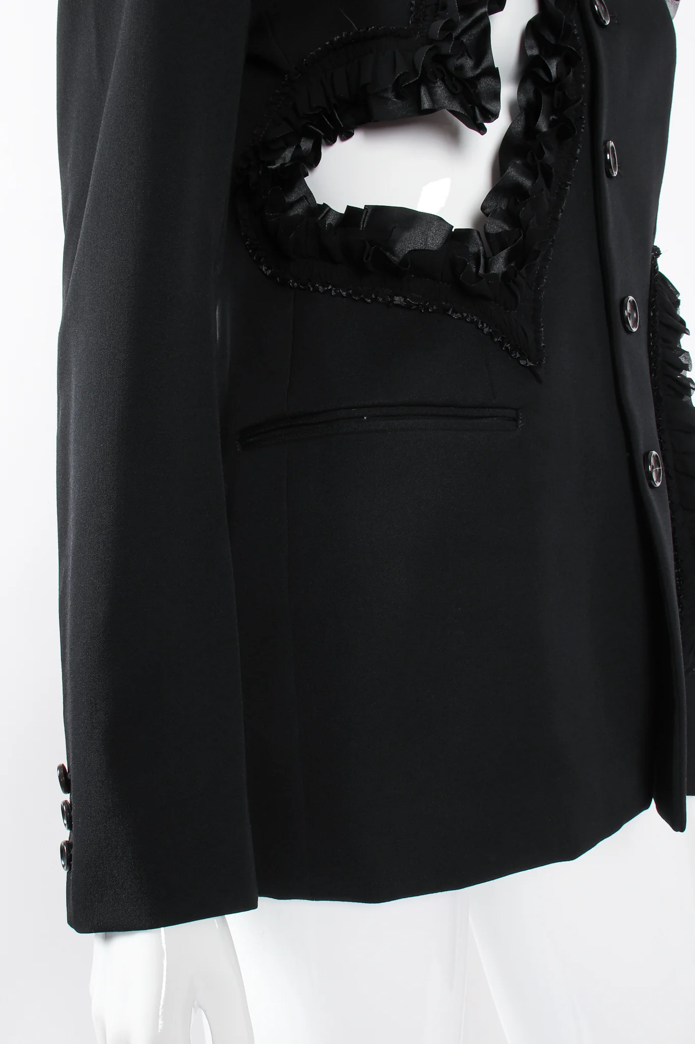 2008 Ruffle Heart Cutout Jacket - Image 11