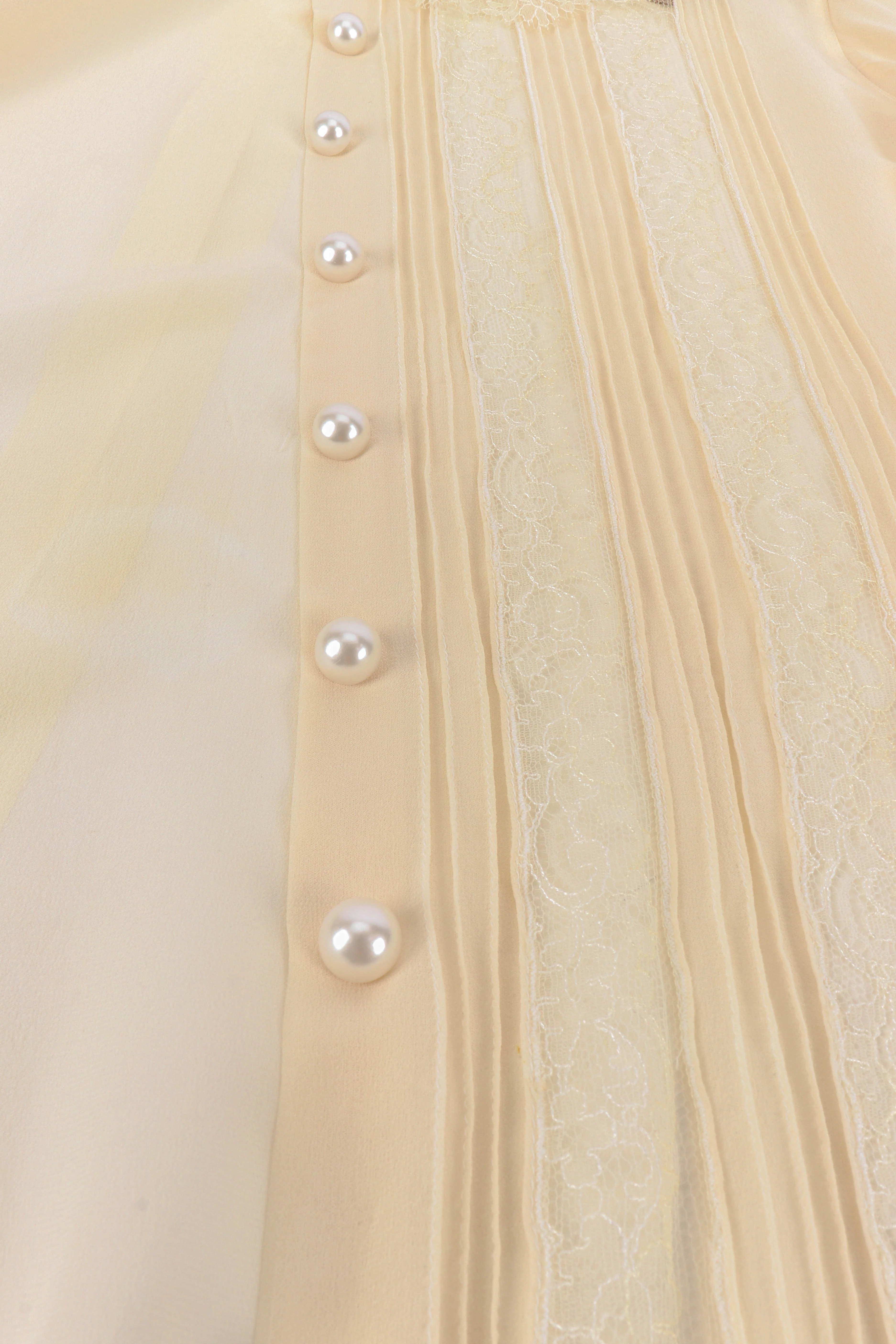 Ruffle Lace Silk Blouse - Image 6
