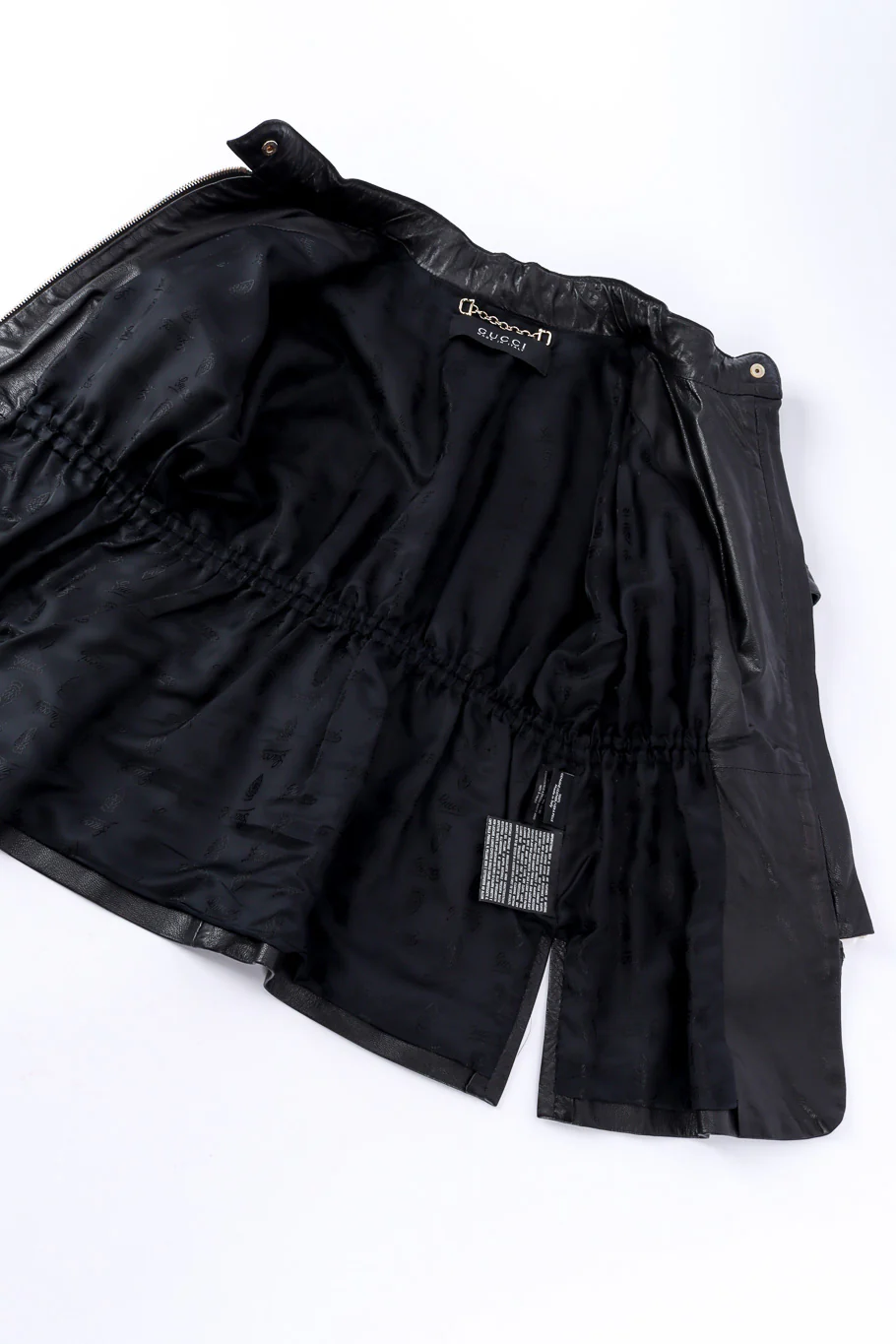 Ruffle Leather Zip-Up Jacket - Image 7
