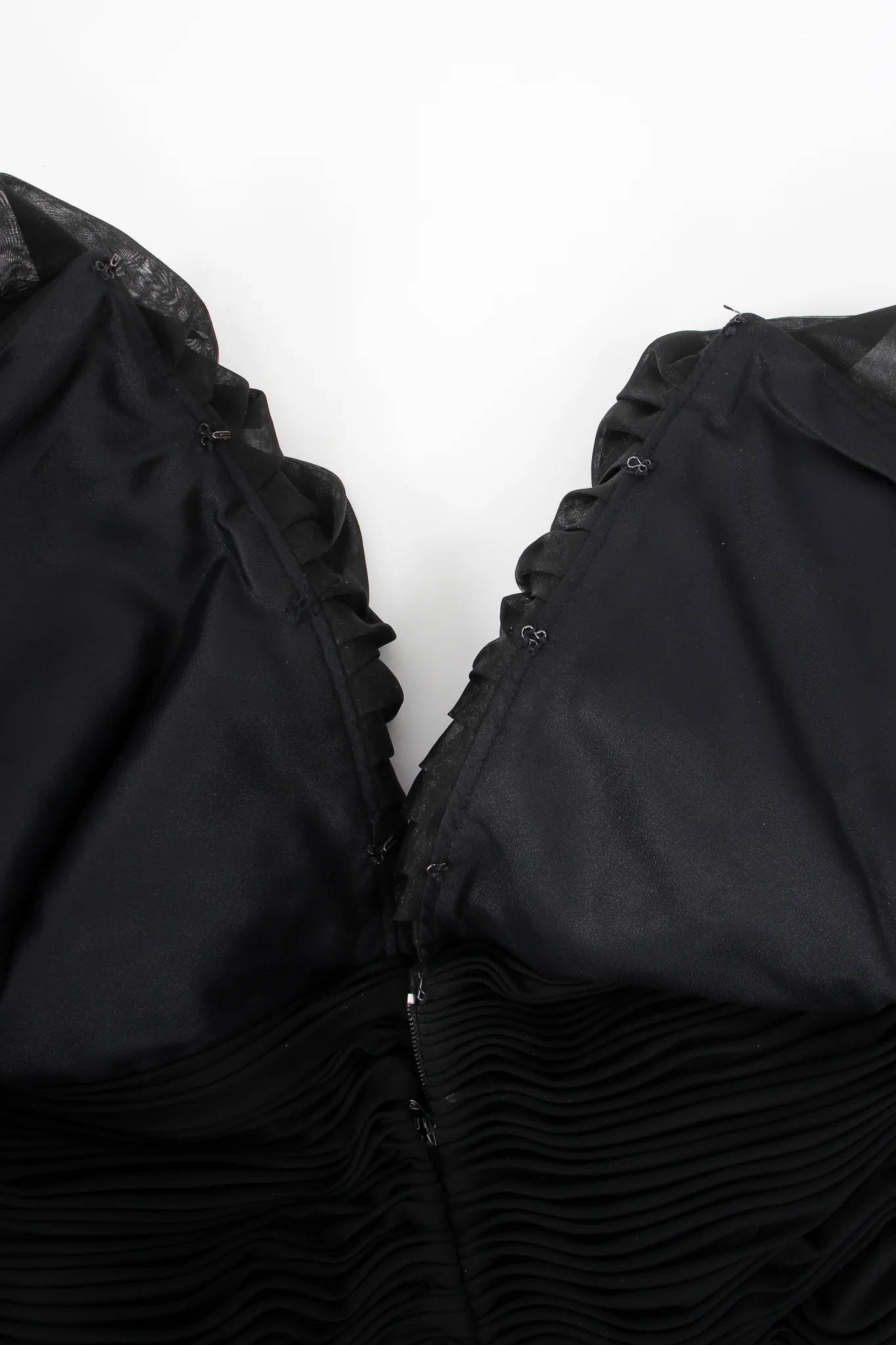 Ruffle Shoulder Sheath Gown - Image 17