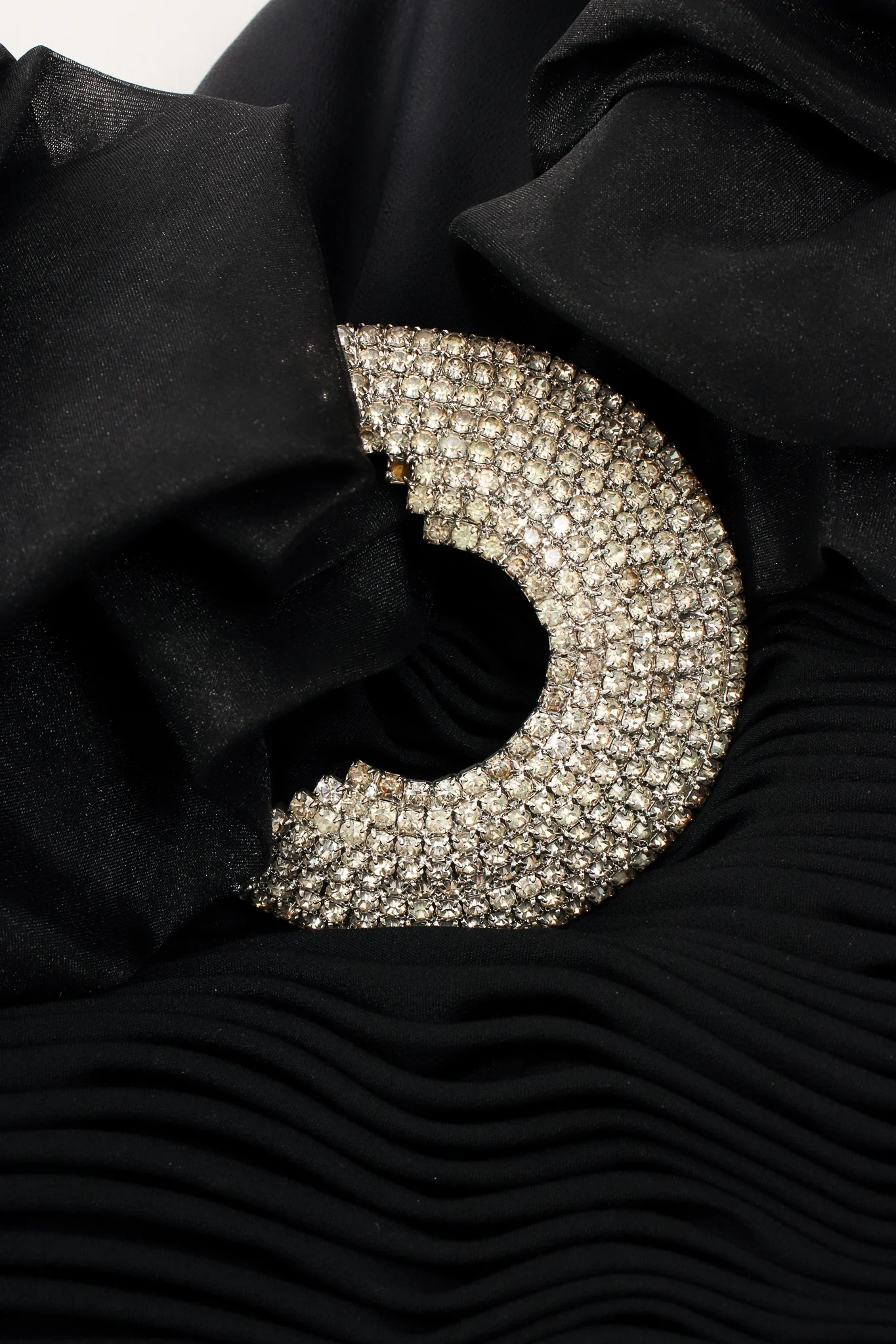 Ruffle Shoulder Sheath Gown - Image 21