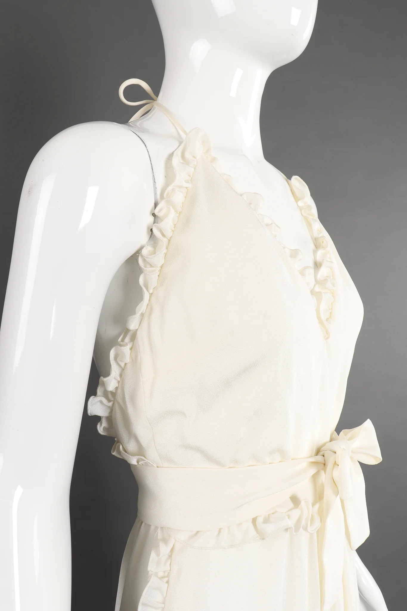 Ruffle Wrap Halter Dress