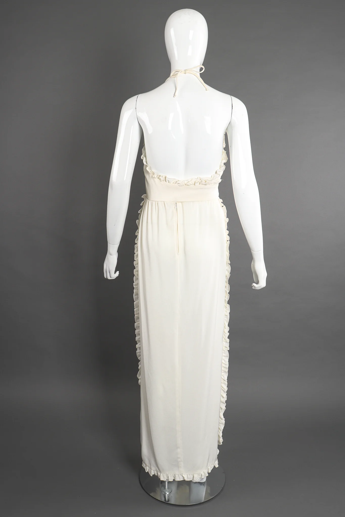 Ruffle Wrap Halter Dress - Image 10