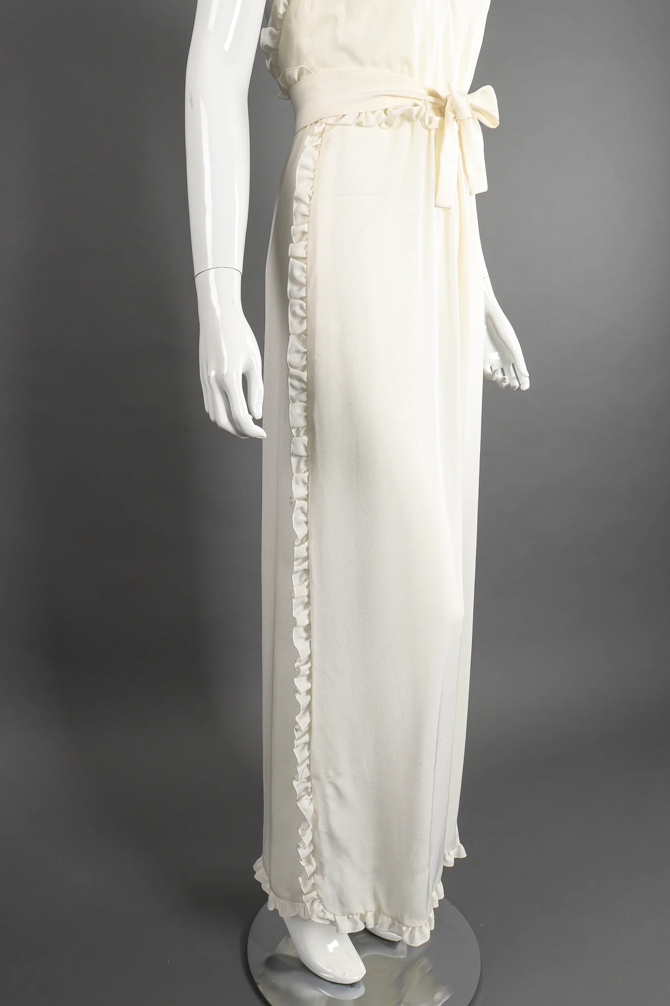 Ruffle Wrap Halter Dress - Image 3