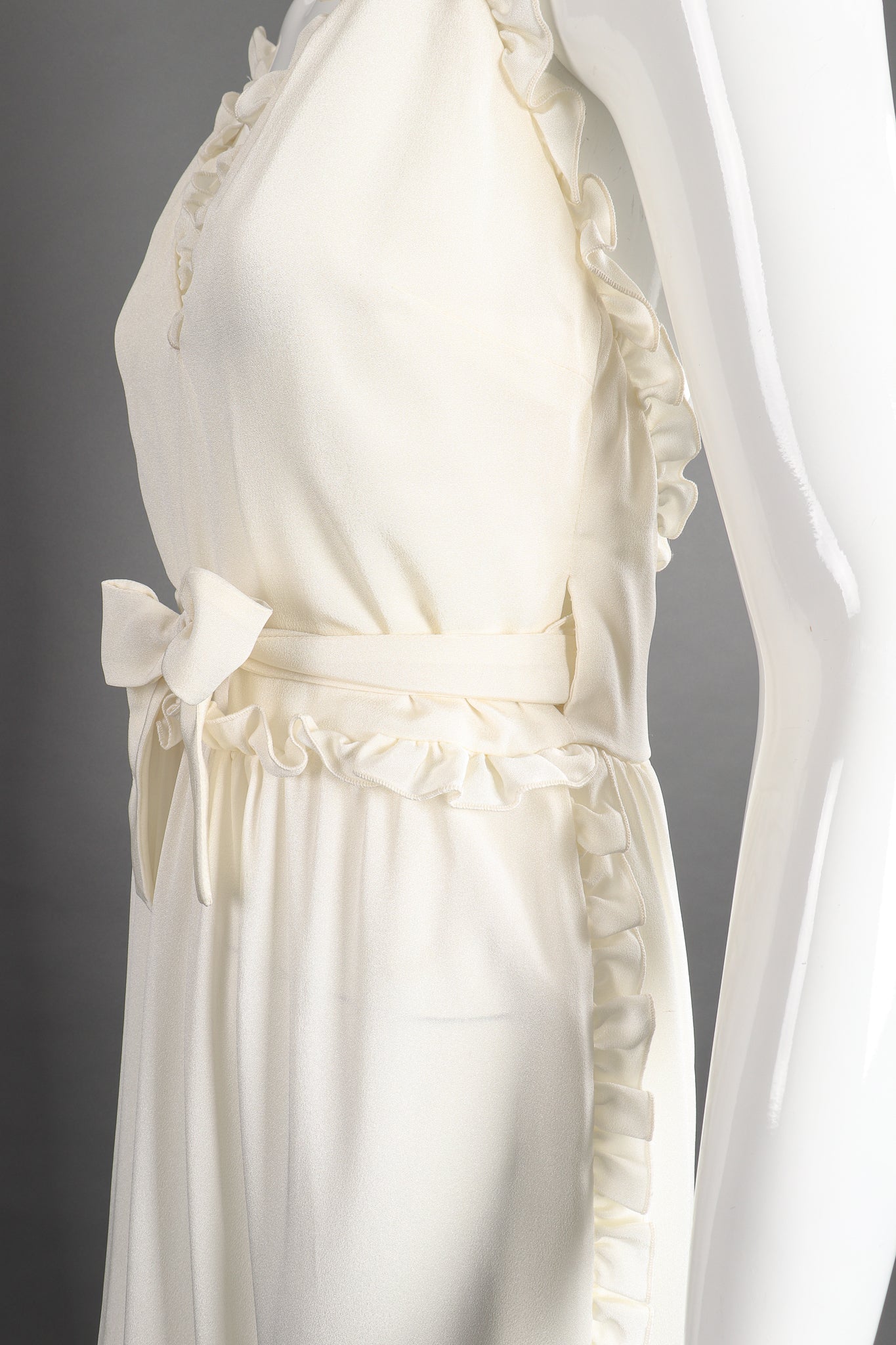 Ruffle Wrap Halter Dress - Image 5