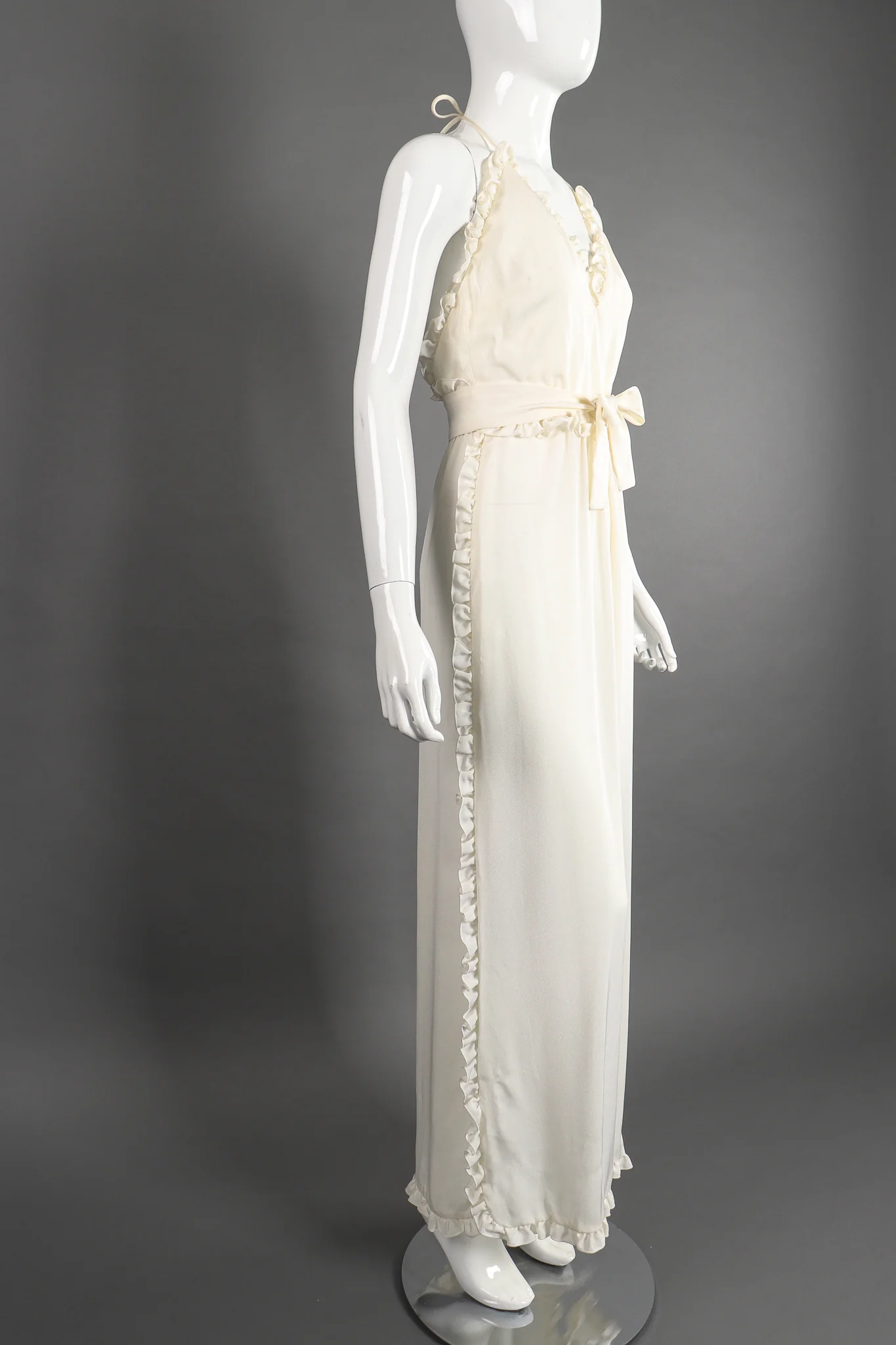 Ruffle Wrap Halter Dress - Image 6