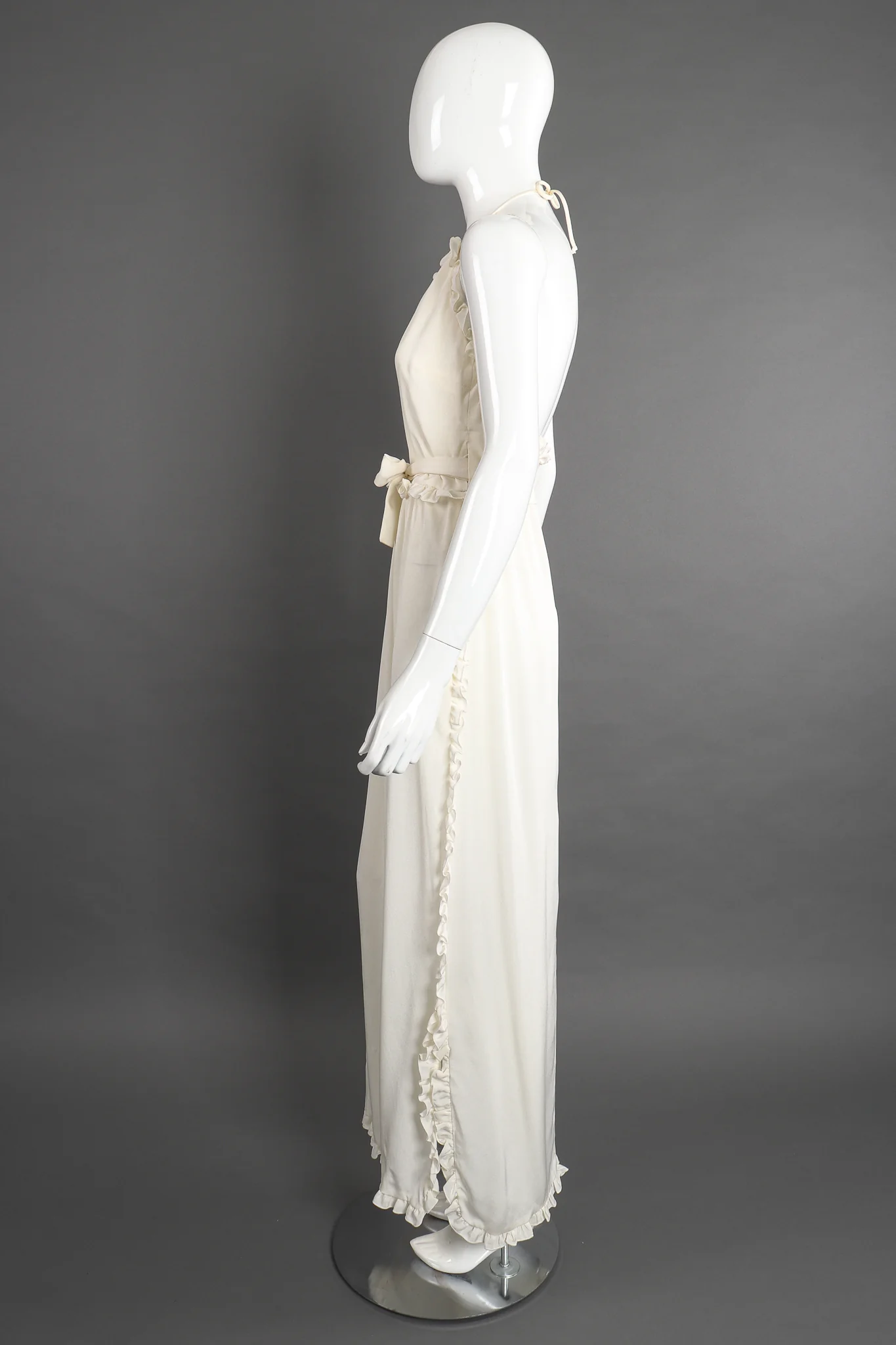 Ruffle Wrap Halter Dress - Image 9