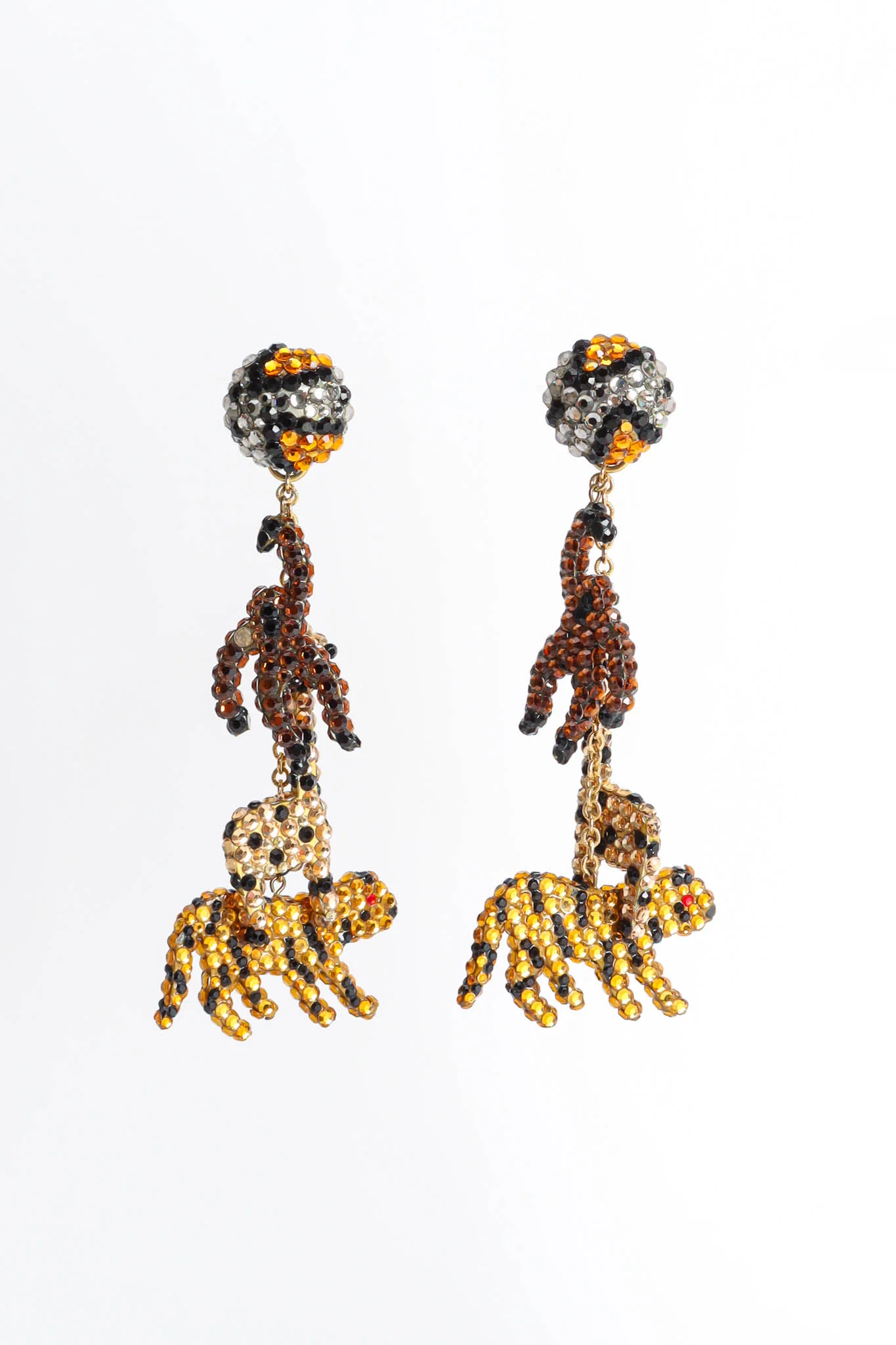 Safari Animal Rhinestone Earrings - Image 3