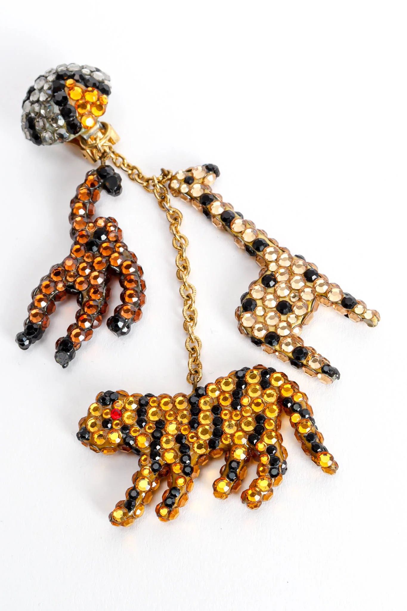 Safari Animal Rhinestone Earrings - Image 5