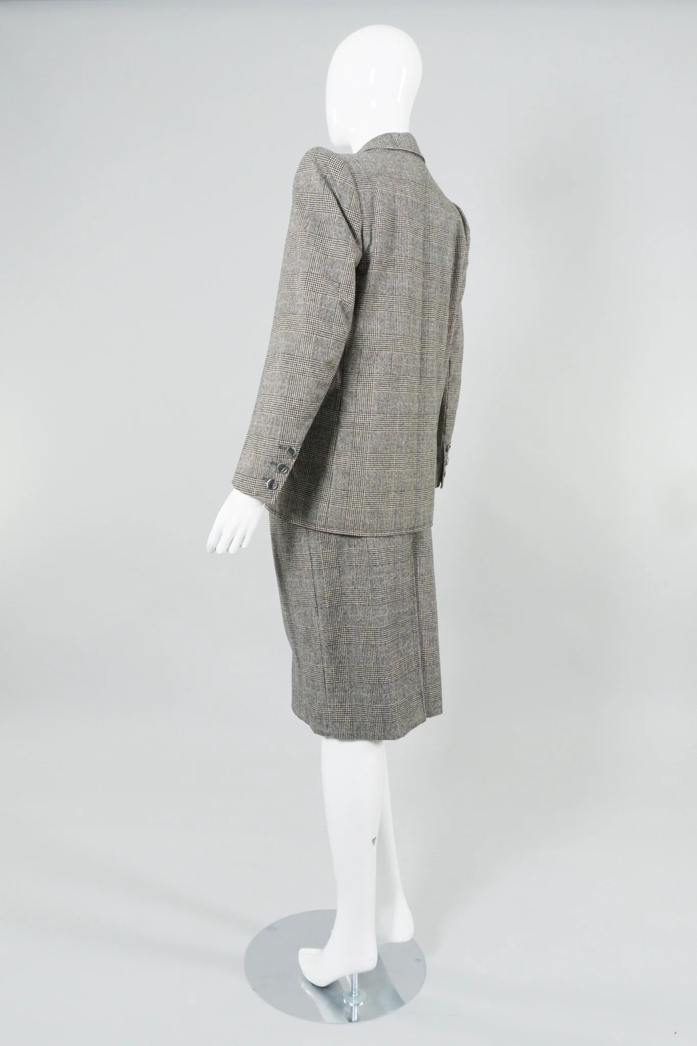 Glen Plaid Jacket & Skirt Set - Image 4