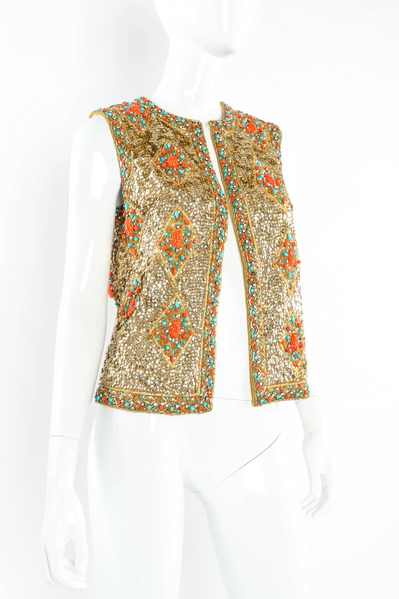 Jeweled Sequin Vest - Image 2