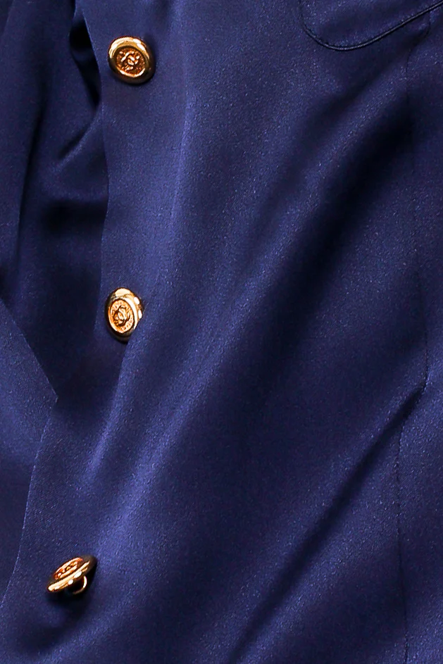 Satin Button Pocket Blouse - Image 7