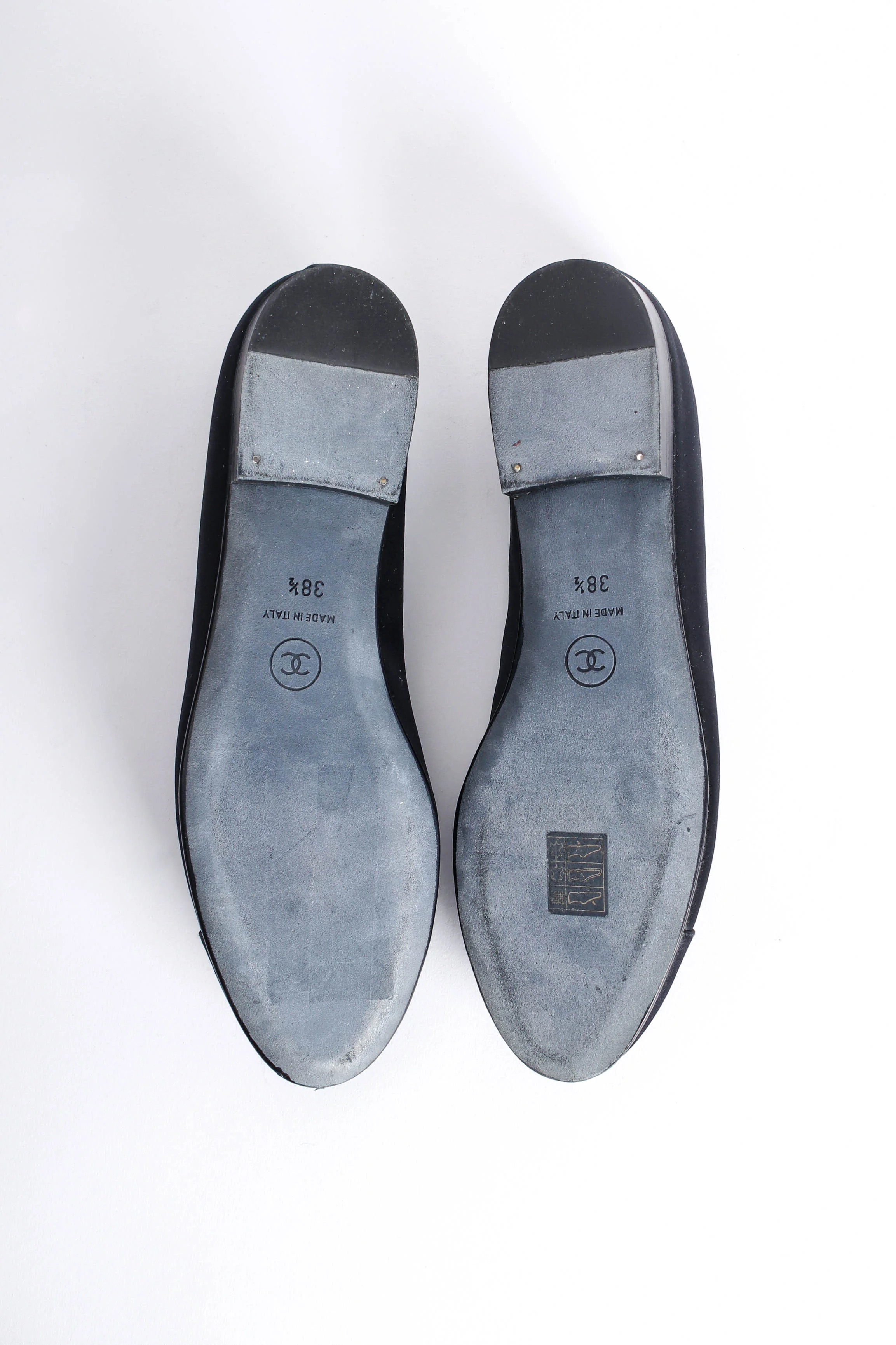Satin CC Logo Ballet Flats - Image 11
