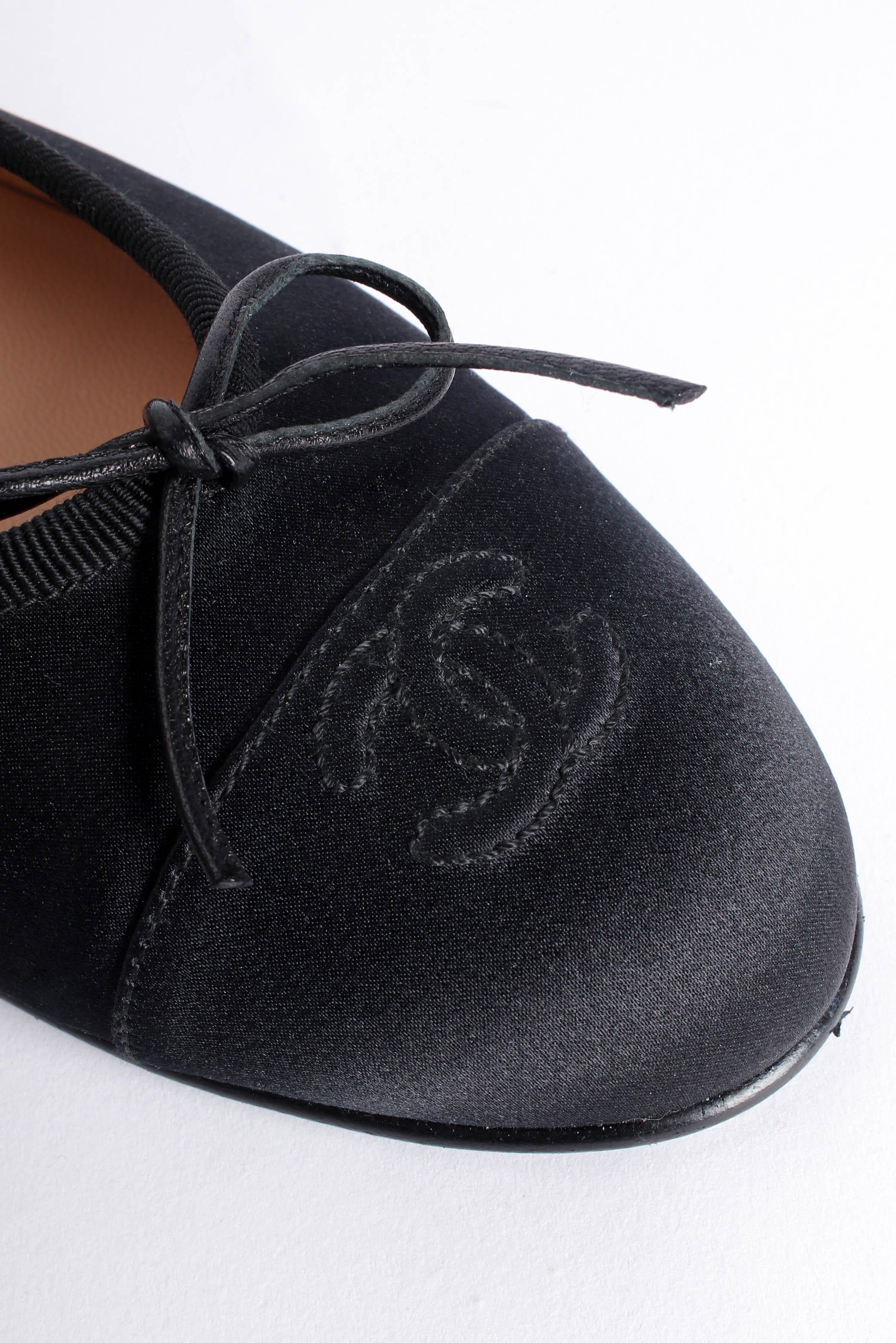 Satin CC Logo Ballet Flats - Image 13