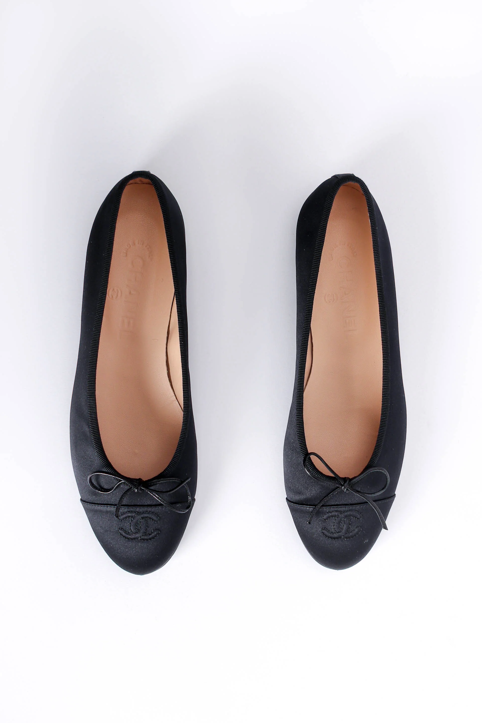 Satin CC Logo Ballet Flats - Image 6