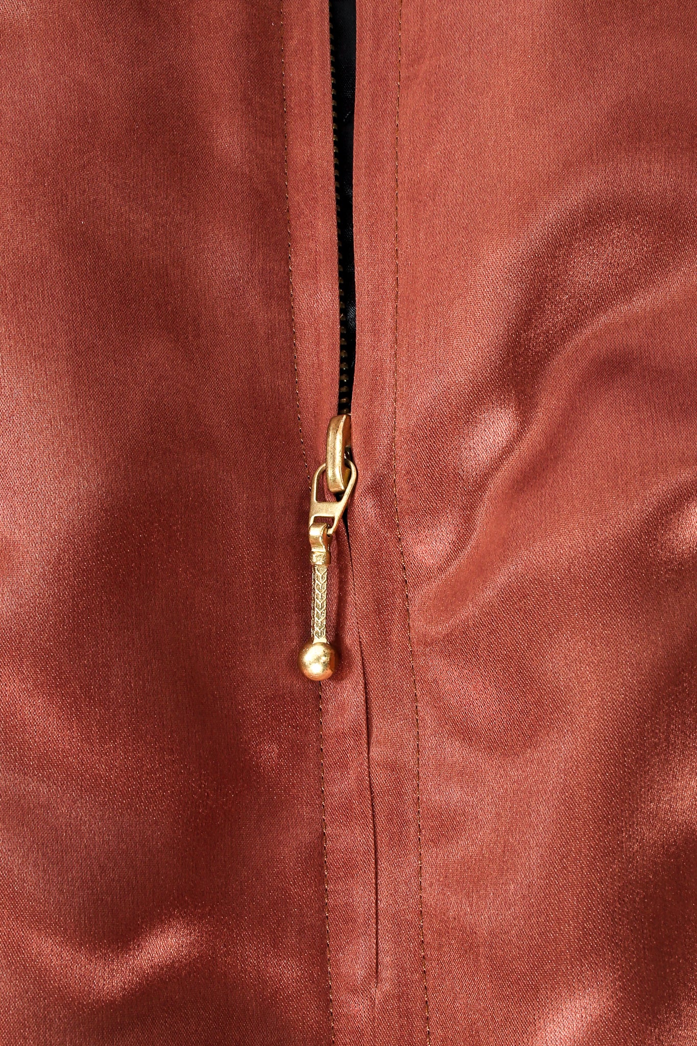Satin Colorblock Quilted Bomber Jacket - Image 6